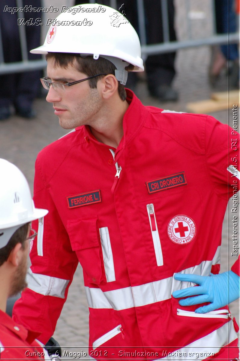 Cuneo - 6 Maggio 2012 - Simulazione Maxiemergenza- Croce Rossa Italiana - Ispettorato Regionale Volontari del Soccorso Piemonte