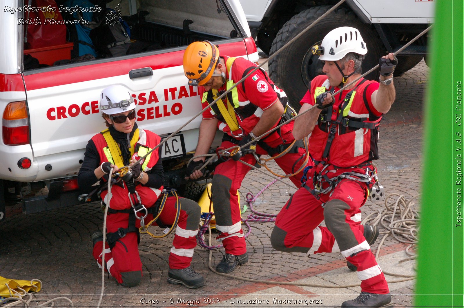 Cuneo - 6 Maggio 2012 - Simulazione Maxiemergenza- Croce Rossa Italiana - Ispettorato Regionale Volontari del Soccorso Piemonte