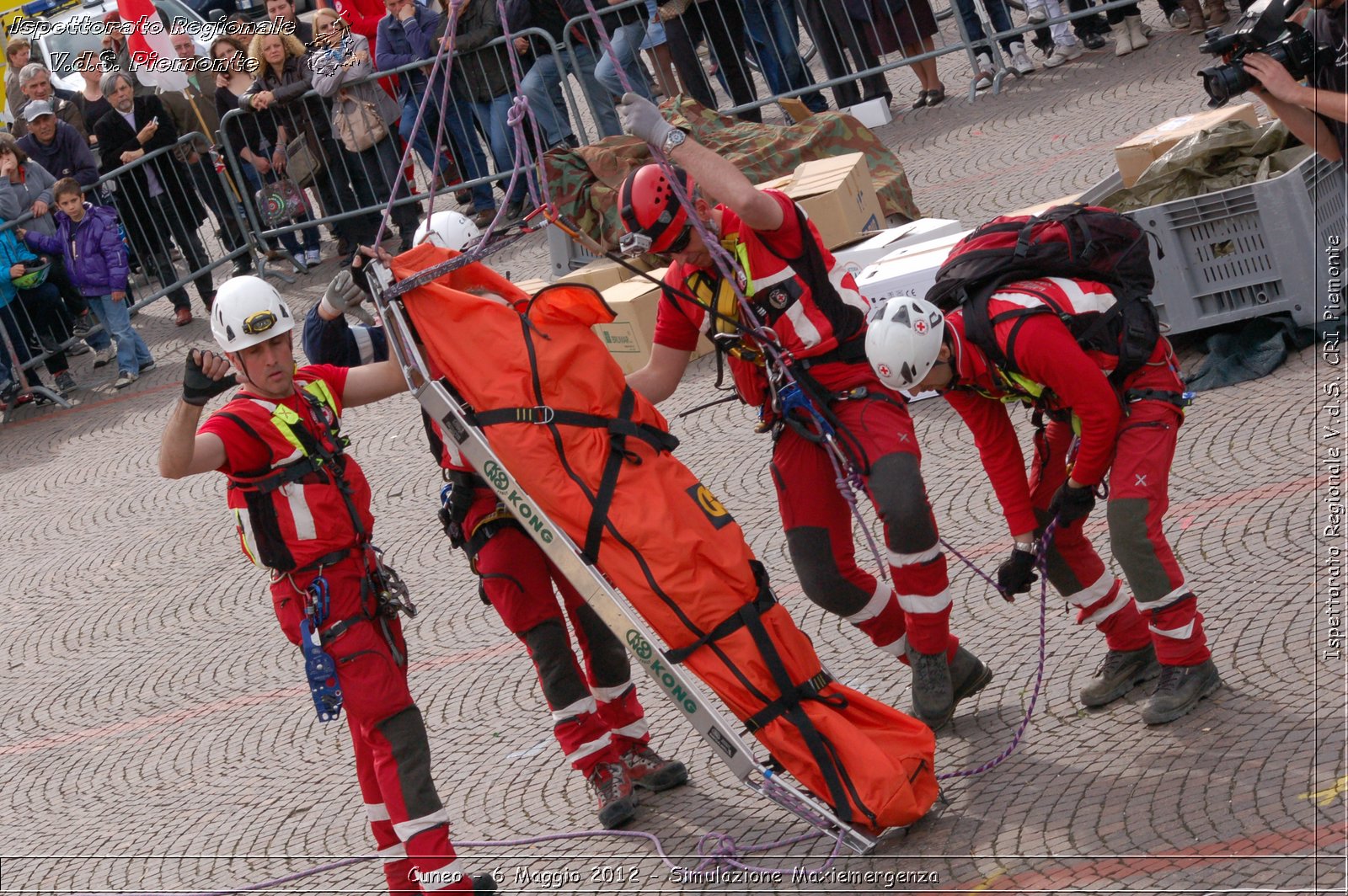 Cuneo - 6 Maggio 2012 - Simulazione Maxiemergenza- Croce Rossa Italiana - Ispettorato Regionale Volontari del Soccorso Piemonte