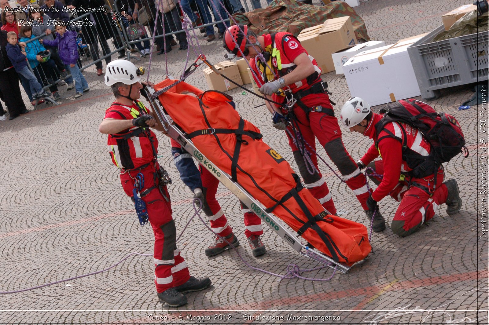 Cuneo - 6 Maggio 2012 - Simulazione Maxiemergenza- Croce Rossa Italiana - Ispettorato Regionale Volontari del Soccorso Piemonte