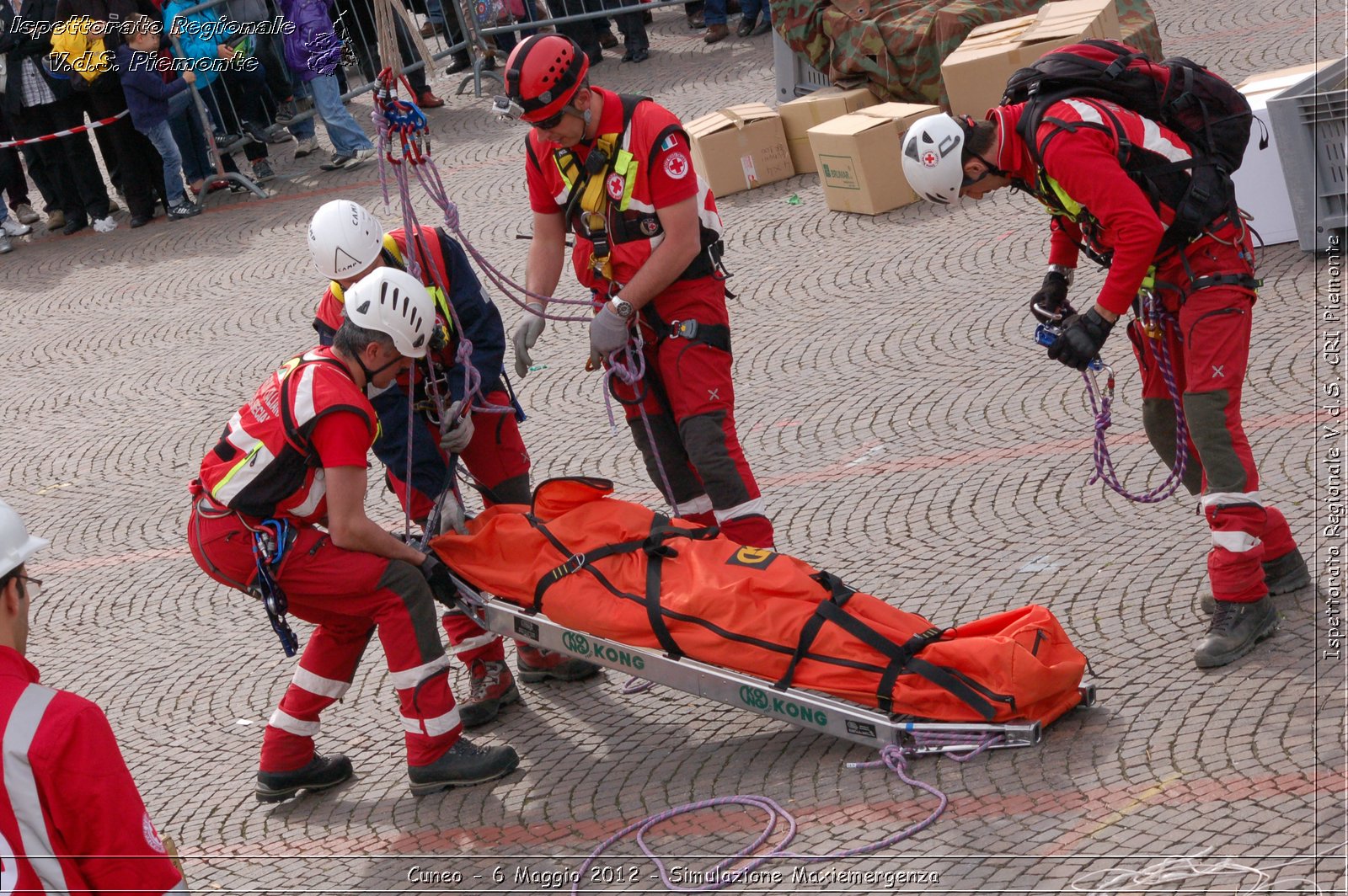 Cuneo - 6 Maggio 2012 - Simulazione Maxiemergenza- Croce Rossa Italiana - Ispettorato Regionale Volontari del Soccorso Piemonte