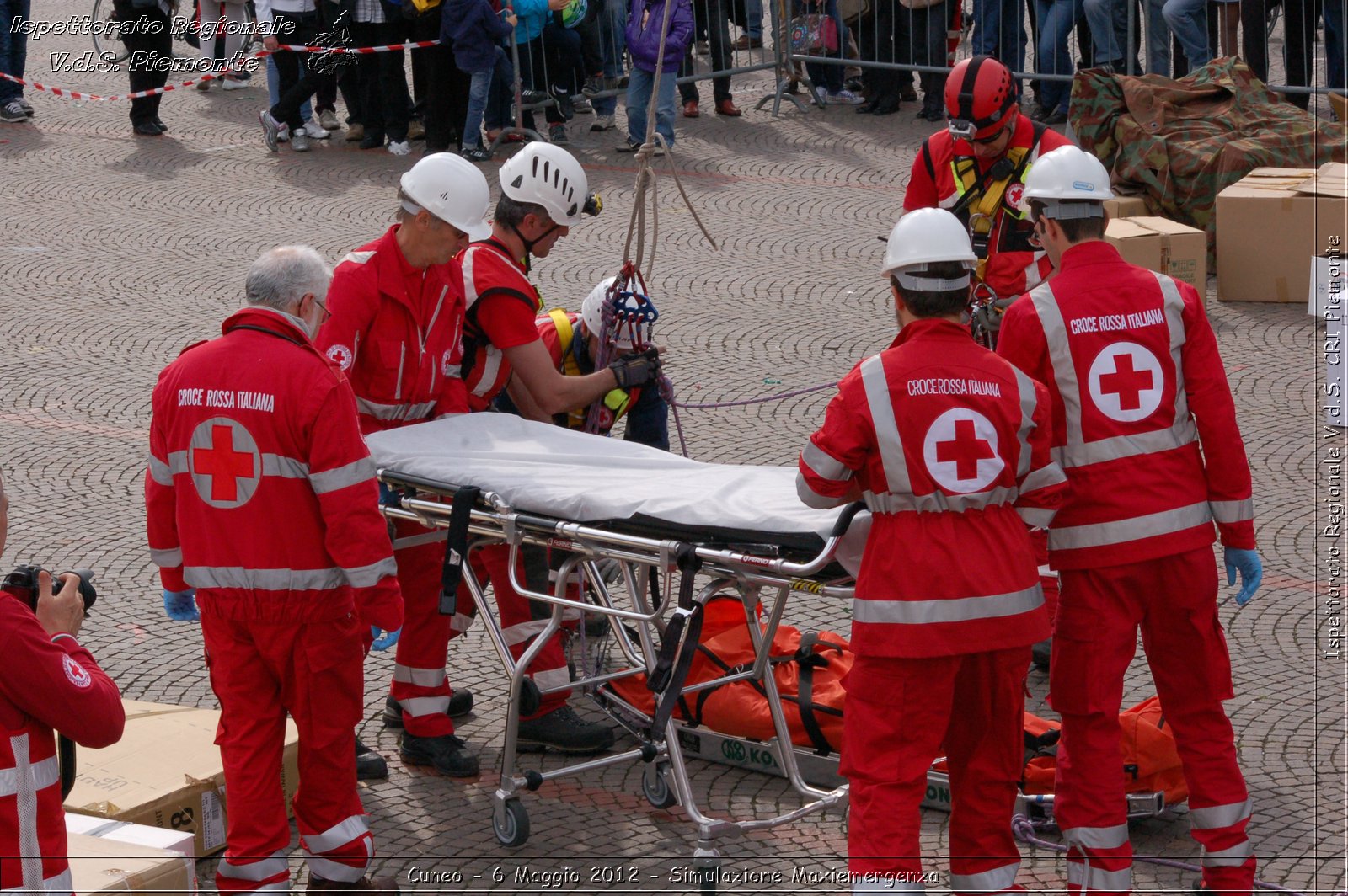 Cuneo - 6 Maggio 2012 - Simulazione Maxiemergenza- Croce Rossa Italiana - Ispettorato Regionale Volontari del Soccorso Piemonte