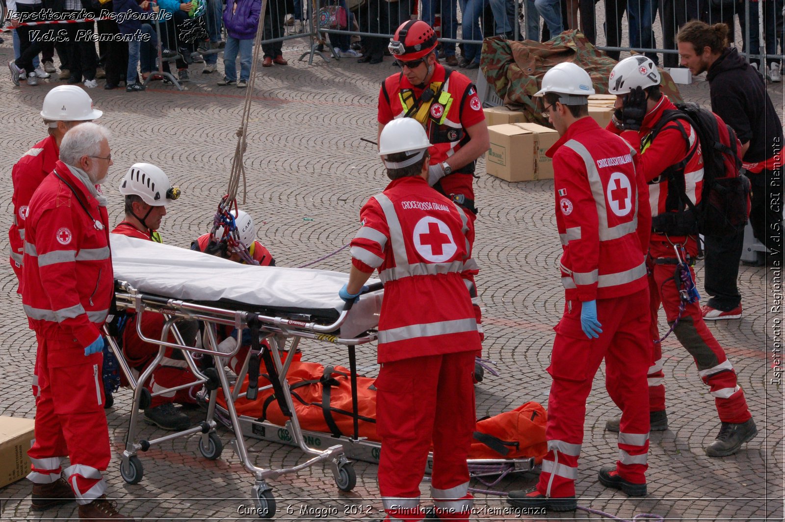 Cuneo - 6 Maggio 2012 - Simulazione Maxiemergenza- Croce Rossa Italiana - Ispettorato Regionale Volontari del Soccorso Piemonte