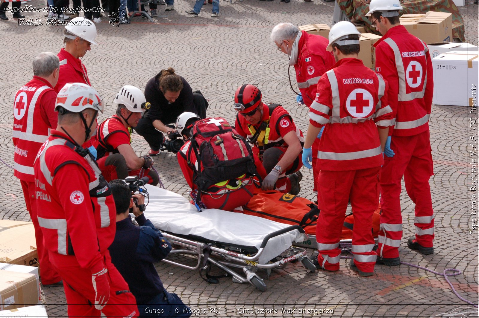 Cuneo - 6 Maggio 2012 - Simulazione Maxiemergenza- Croce Rossa Italiana - Ispettorato Regionale Volontari del Soccorso Piemonte