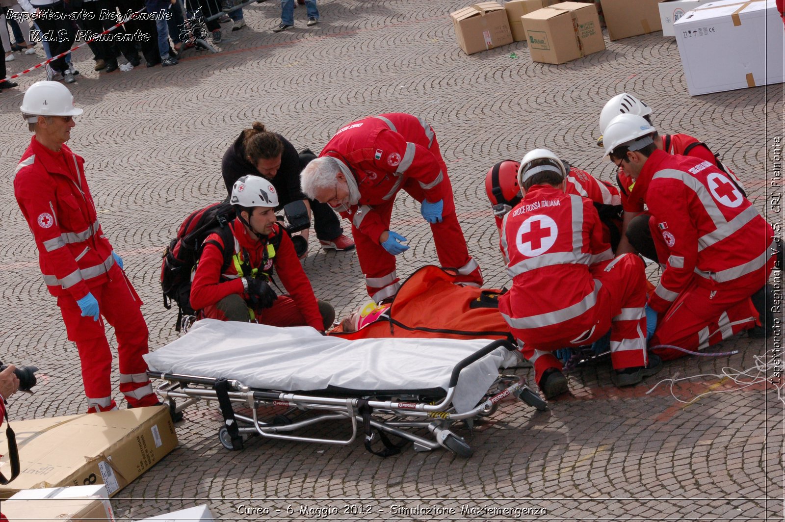 Cuneo - 6 Maggio 2012 - Simulazione Maxiemergenza- Croce Rossa Italiana - Ispettorato Regionale Volontari del Soccorso Piemonte