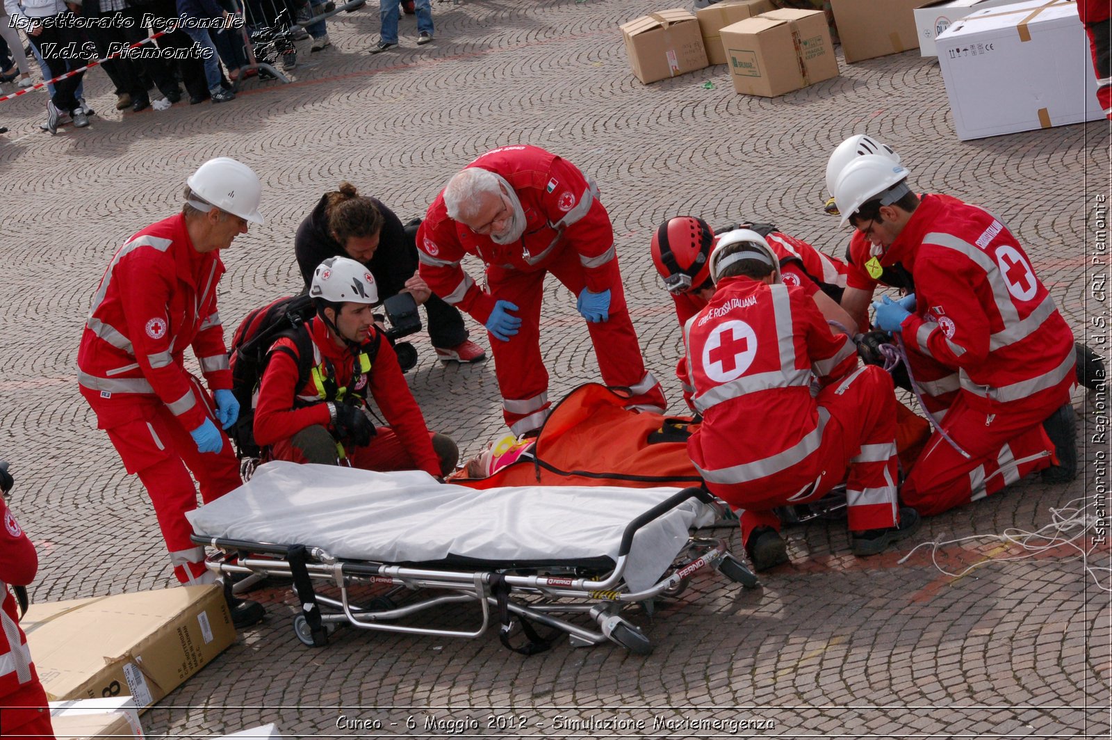 Cuneo - 6 Maggio 2012 - Simulazione Maxiemergenza- Croce Rossa Italiana - Ispettorato Regionale Volontari del Soccorso Piemonte