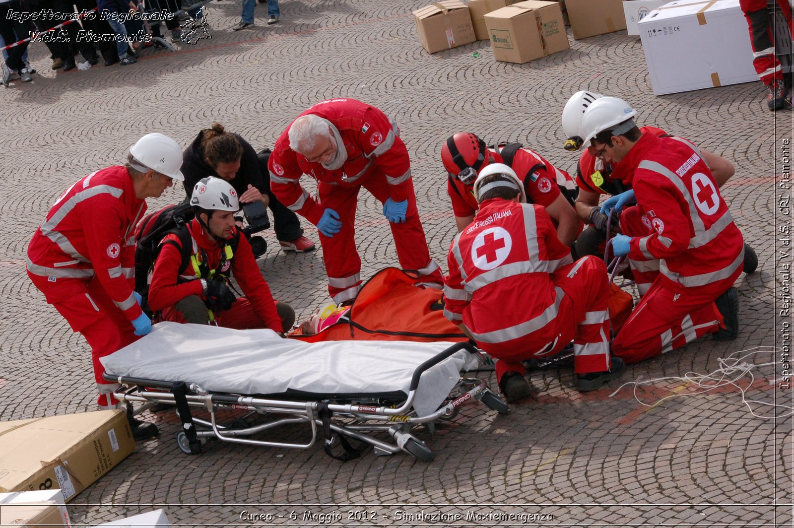 Cuneo - 6 Maggio 2012 - Simulazione Maxiemergenza- Croce Rossa Italiana - Ispettorato Regionale Volontari del Soccorso Piemonte