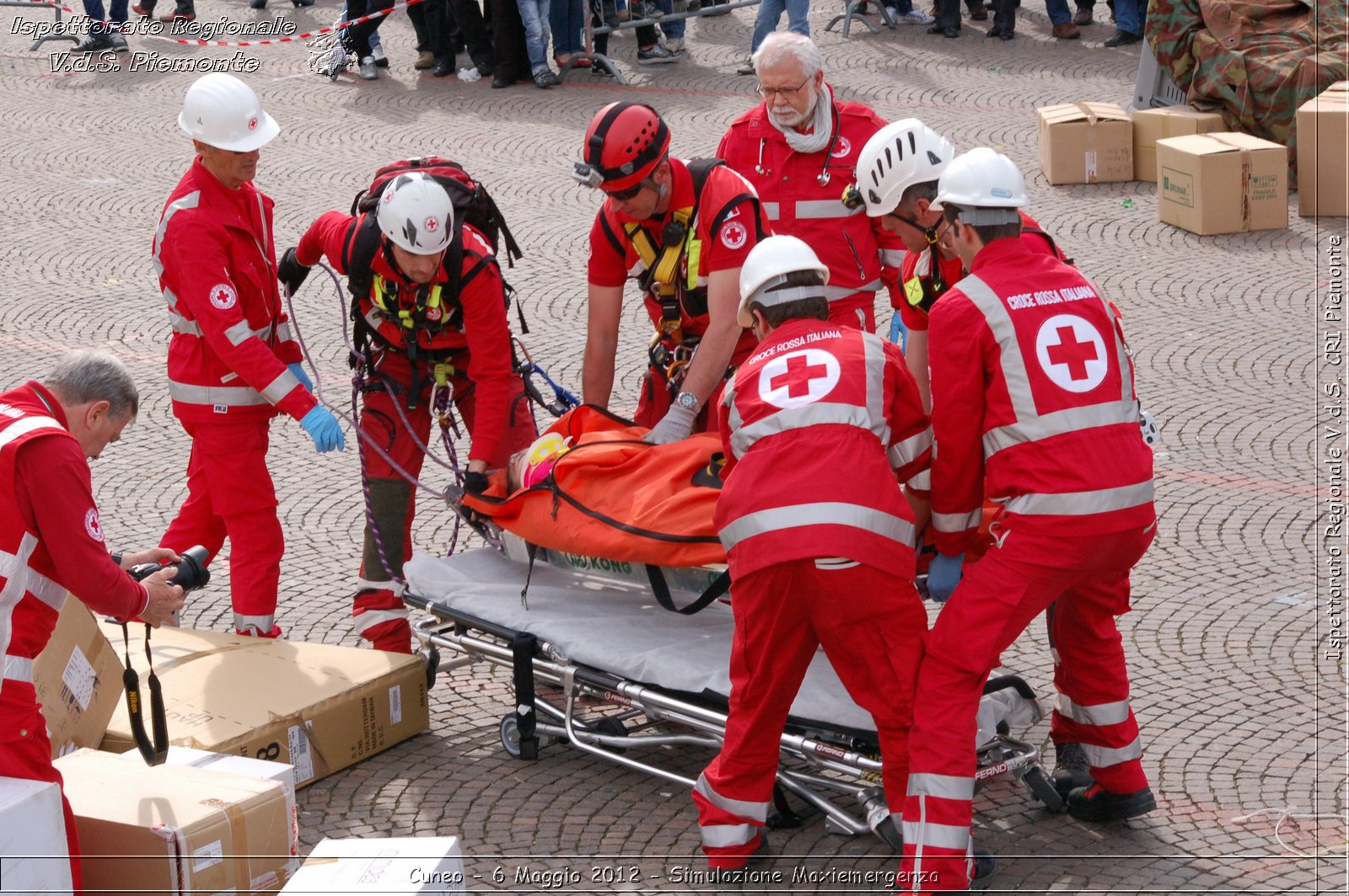 Cuneo - 6 Maggio 2012 - Simulazione Maxiemergenza- Croce Rossa Italiana - Ispettorato Regionale Volontari del Soccorso Piemonte