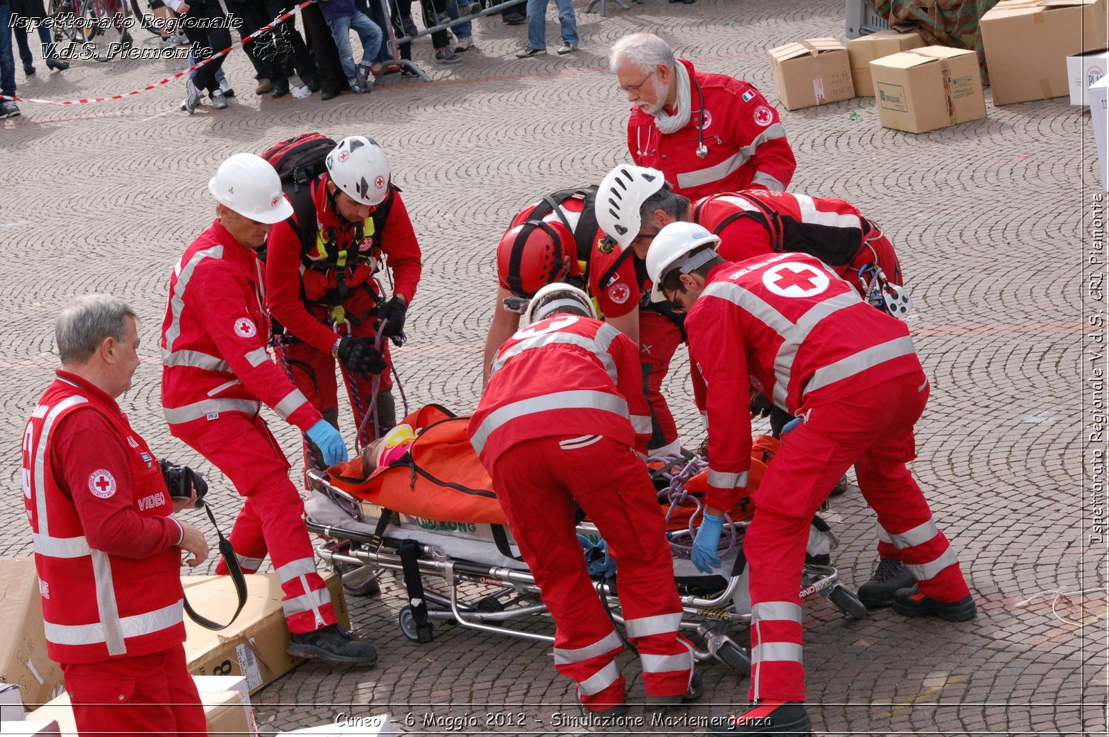 Cuneo - 6 Maggio 2012 - Simulazione Maxiemergenza- Croce Rossa Italiana - Ispettorato Regionale Volontari del Soccorso Piemonte