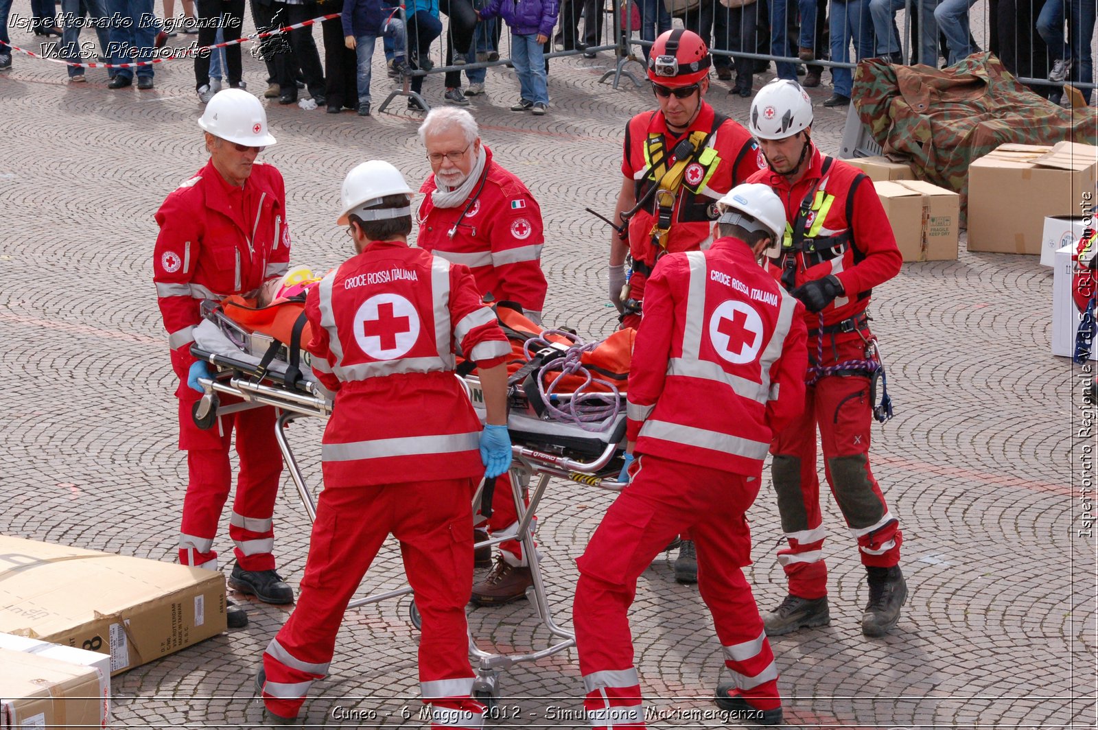 Cuneo - 6 Maggio 2012 - Simulazione Maxiemergenza- Croce Rossa Italiana - Ispettorato Regionale Volontari del Soccorso Piemonte