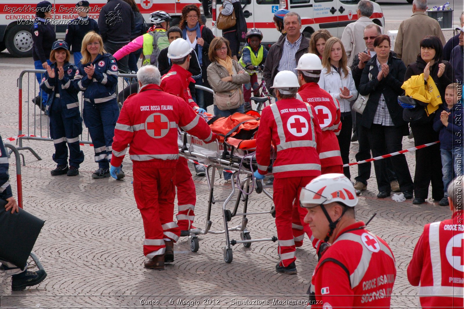 Cuneo - 6 Maggio 2012 - Simulazione Maxiemergenza- Croce Rossa Italiana - Ispettorato Regionale Volontari del Soccorso Piemonte