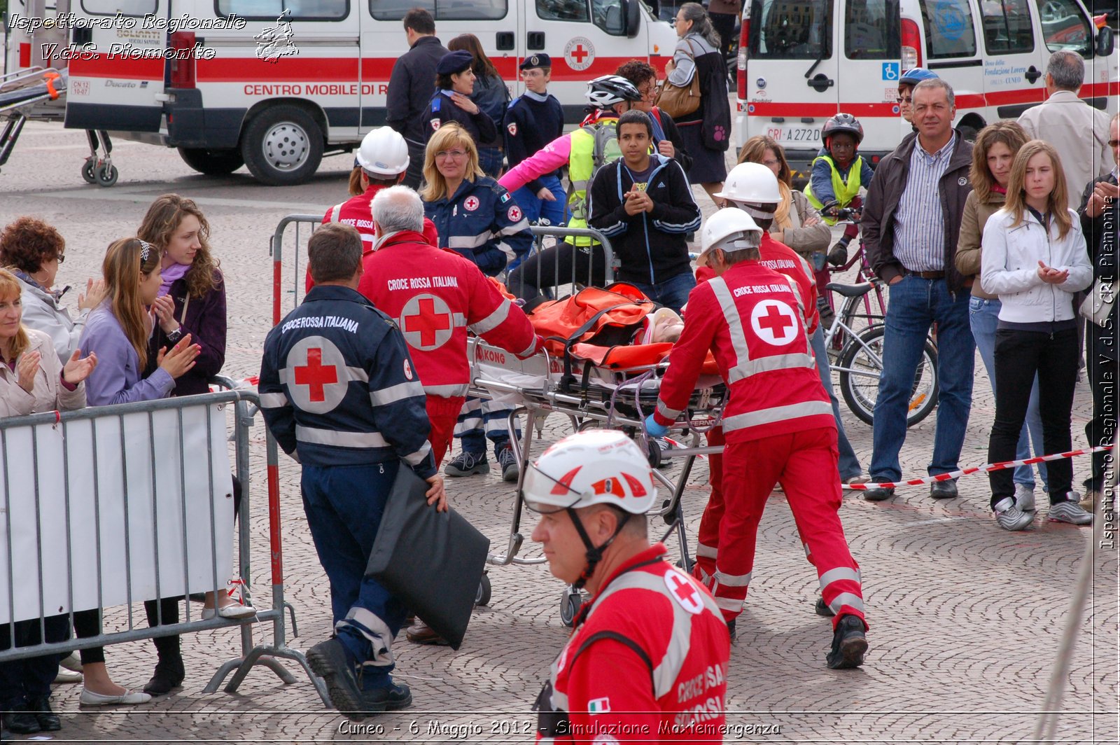 Cuneo - 6 Maggio 2012 - Simulazione Maxiemergenza- Croce Rossa Italiana - Ispettorato Regionale Volontari del Soccorso Piemonte