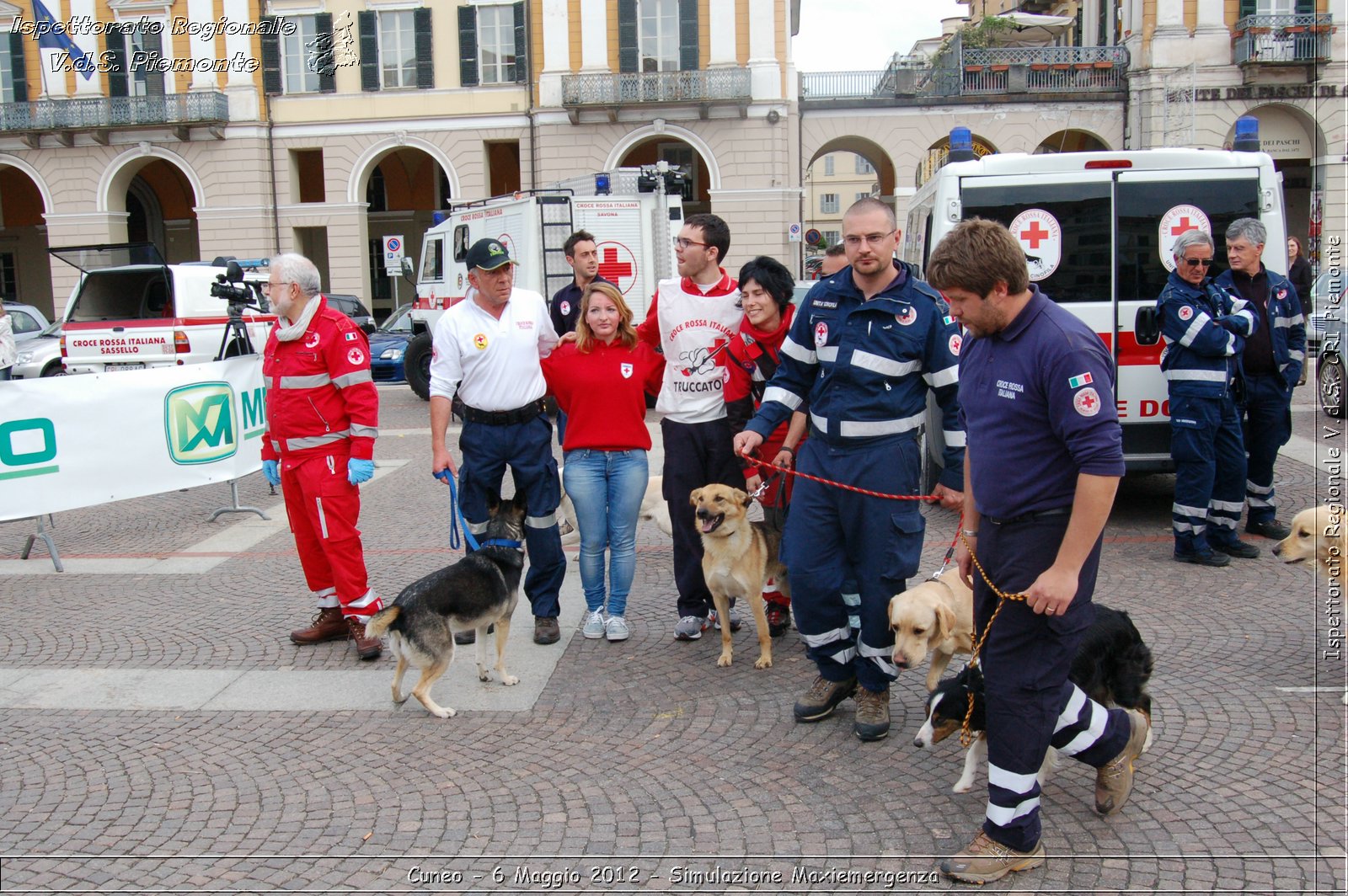 Cuneo - 6 Maggio 2012 - Simulazione Maxiemergenza- Croce Rossa Italiana - Ispettorato Regionale Volontari del Soccorso Piemonte