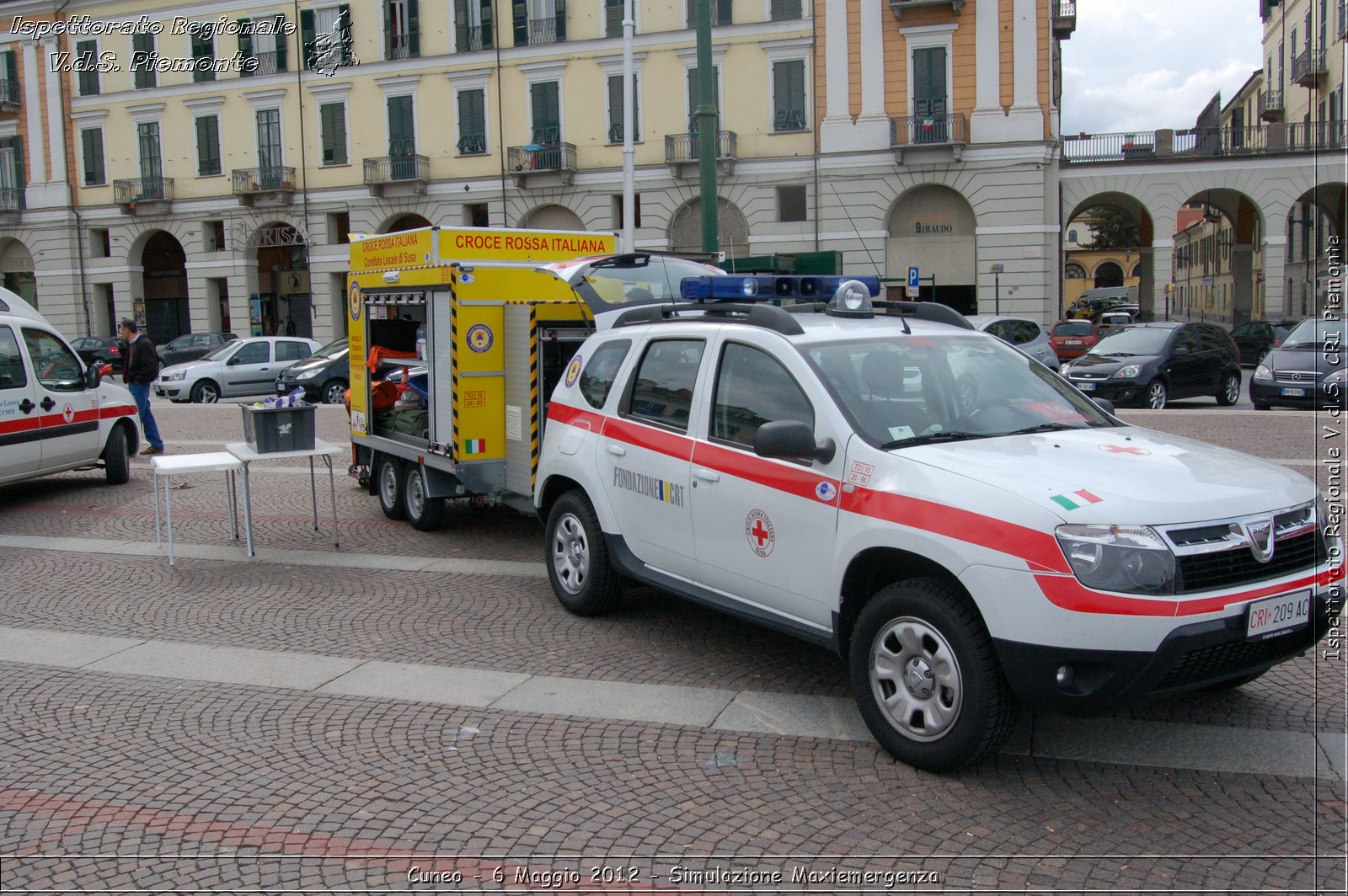 Cuneo - 6 Maggio 2012 - Simulazione Maxiemergenza- Croce Rossa Italiana - Ispettorato Regionale Volontari del Soccorso Piemonte