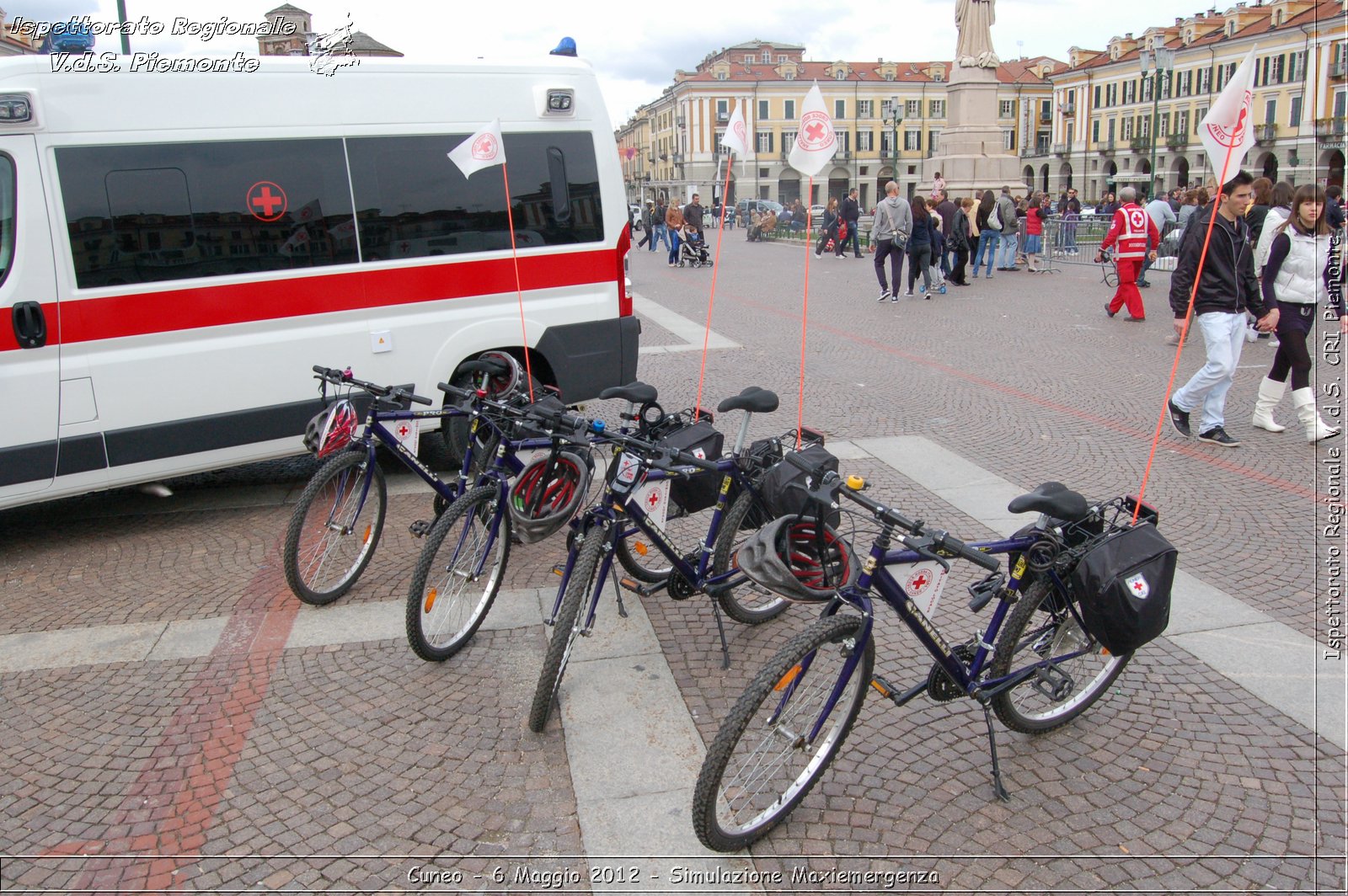 Cuneo - 6 Maggio 2012 - Simulazione Maxiemergenza- Croce Rossa Italiana - Ispettorato Regionale Volontari del Soccorso Piemonte