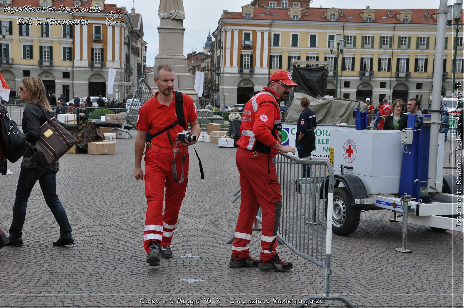 Cuneo - 6 Maggio 2012 - Simulazione Maxiemergenza- Croce Rossa Italiana - Ispettorato Regionale Volontari del Soccorso Piemonte