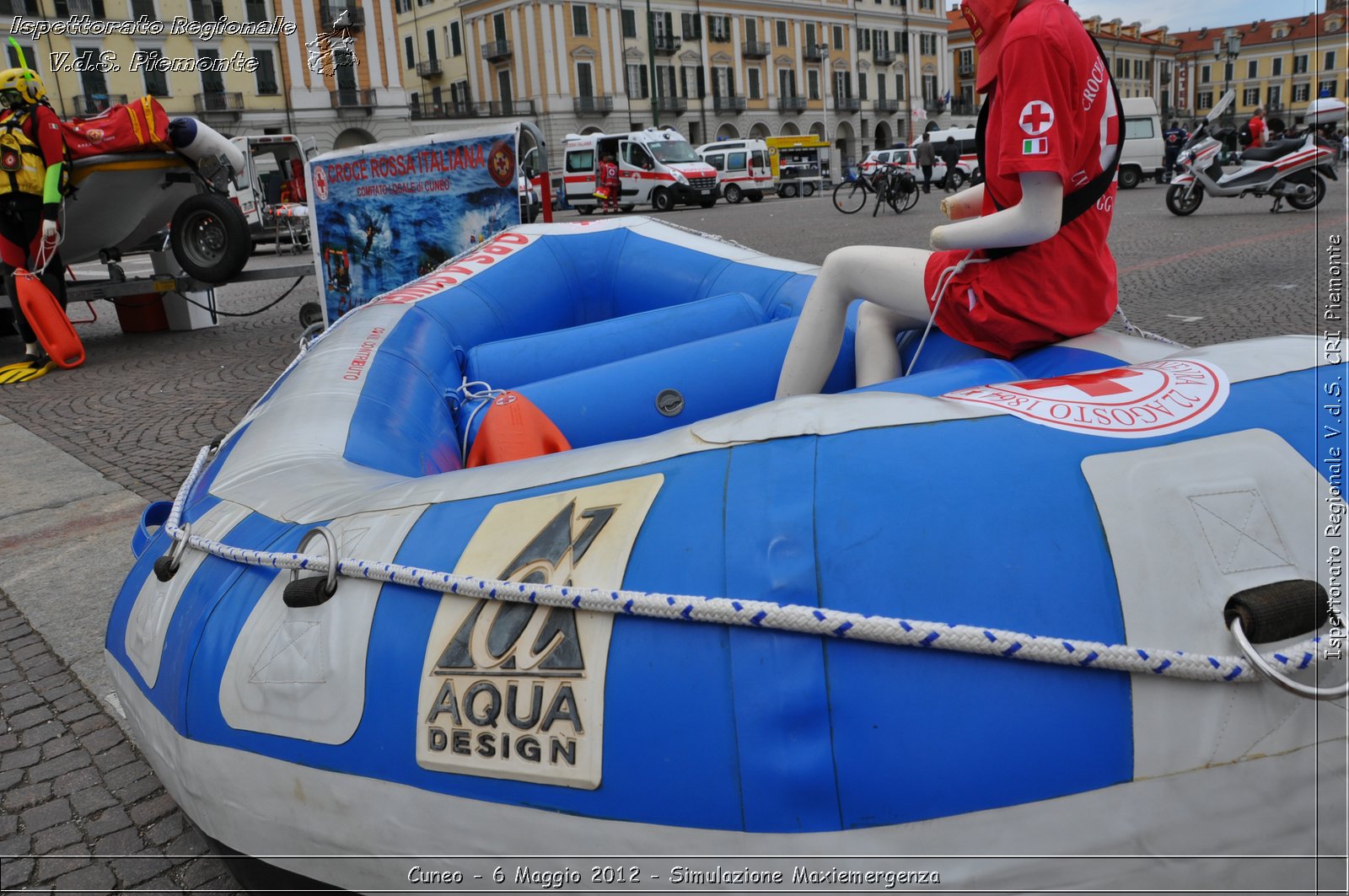 Cuneo - 6 Maggio 2012 - Simulazione Maxiemergenza- Croce Rossa Italiana - Ispettorato Regionale Volontari del Soccorso Piemonte