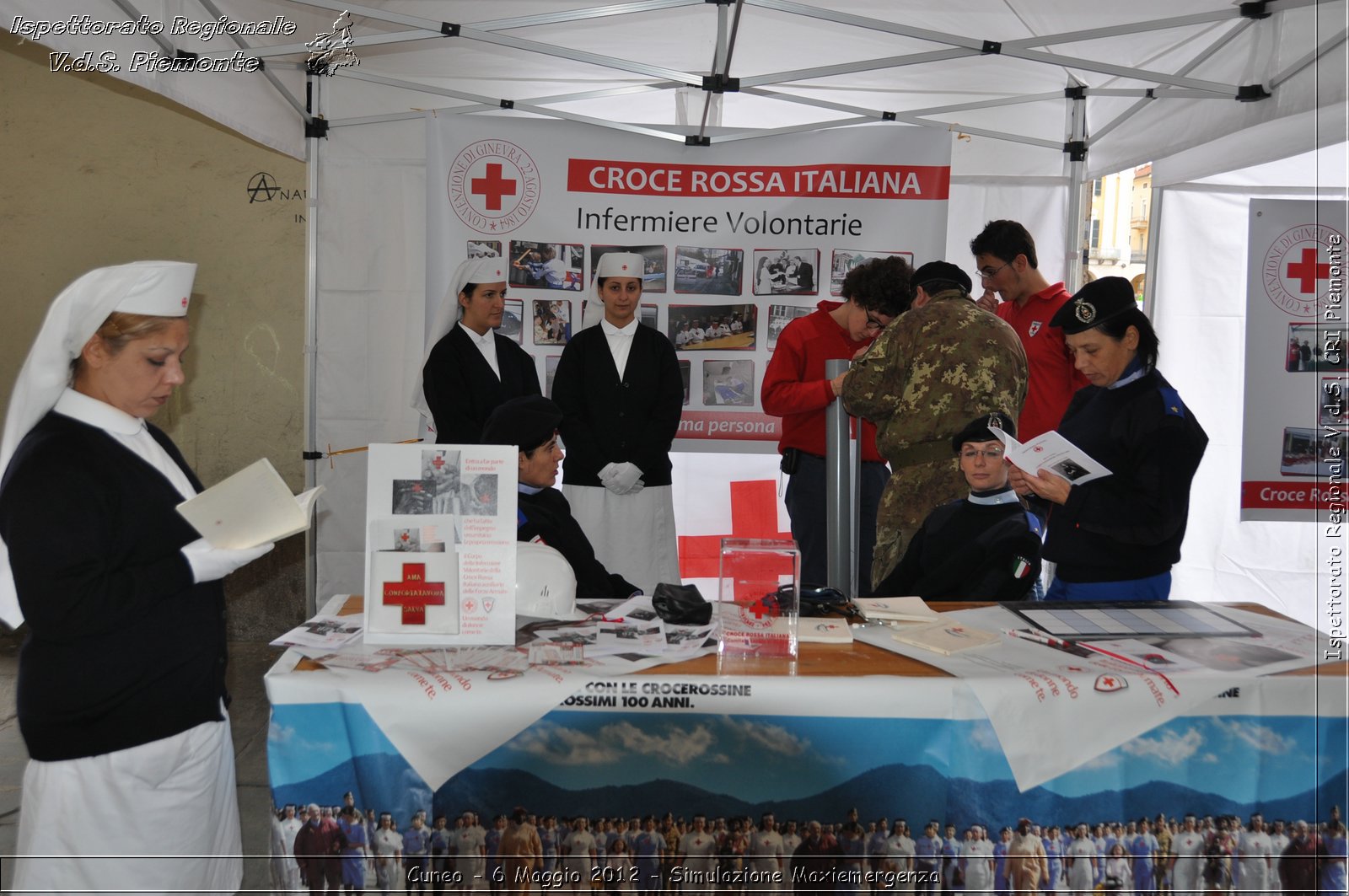 Cuneo - 6 Maggio 2012 - Simulazione Maxiemergenza- Croce Rossa Italiana - Ispettorato Regionale Volontari del Soccorso Piemonte