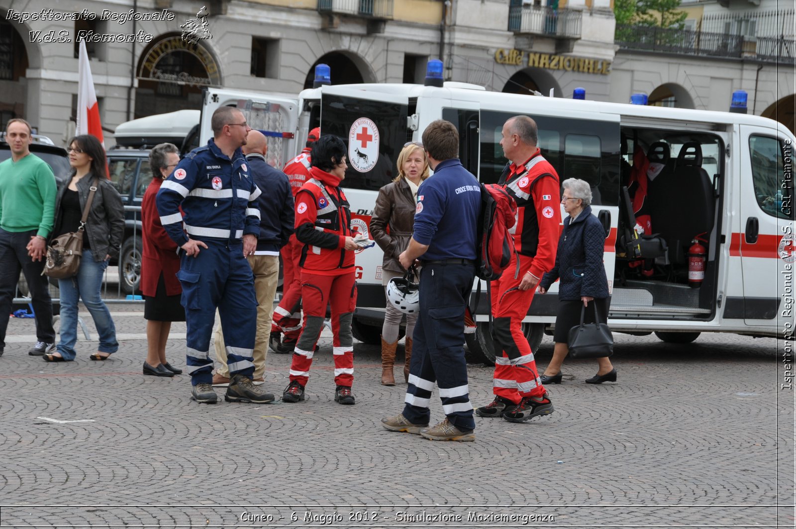 Cuneo - 6 Maggio 2012 - Simulazione Maxiemergenza- Croce Rossa Italiana - Ispettorato Regionale Volontari del Soccorso Piemonte