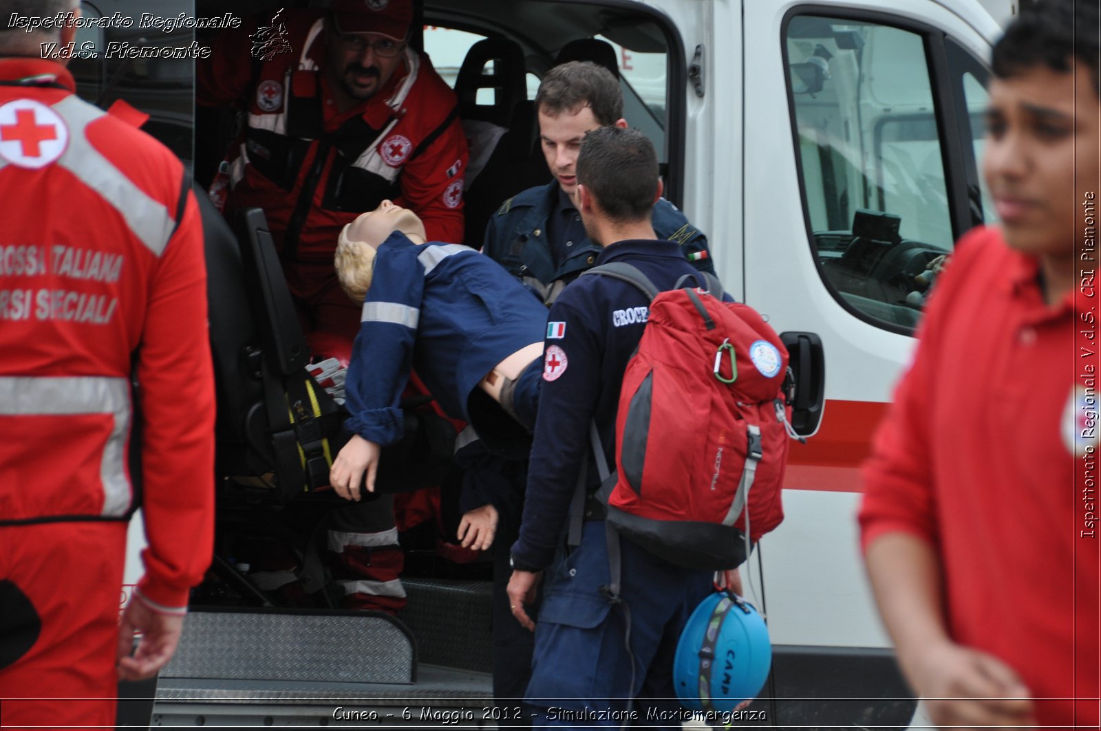 Cuneo - 6 Maggio 2012 - Simulazione Maxiemergenza- Croce Rossa Italiana - Ispettorato Regionale Volontari del Soccorso Piemonte