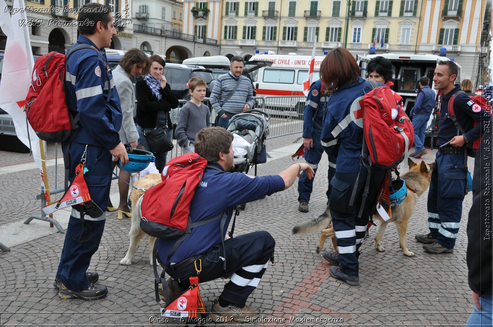 Cuneo - 6 Maggio 2012 - Simulazione Maxiemergenza- Croce Rossa Italiana - Ispettorato Regionale Volontari del Soccorso Piemonte