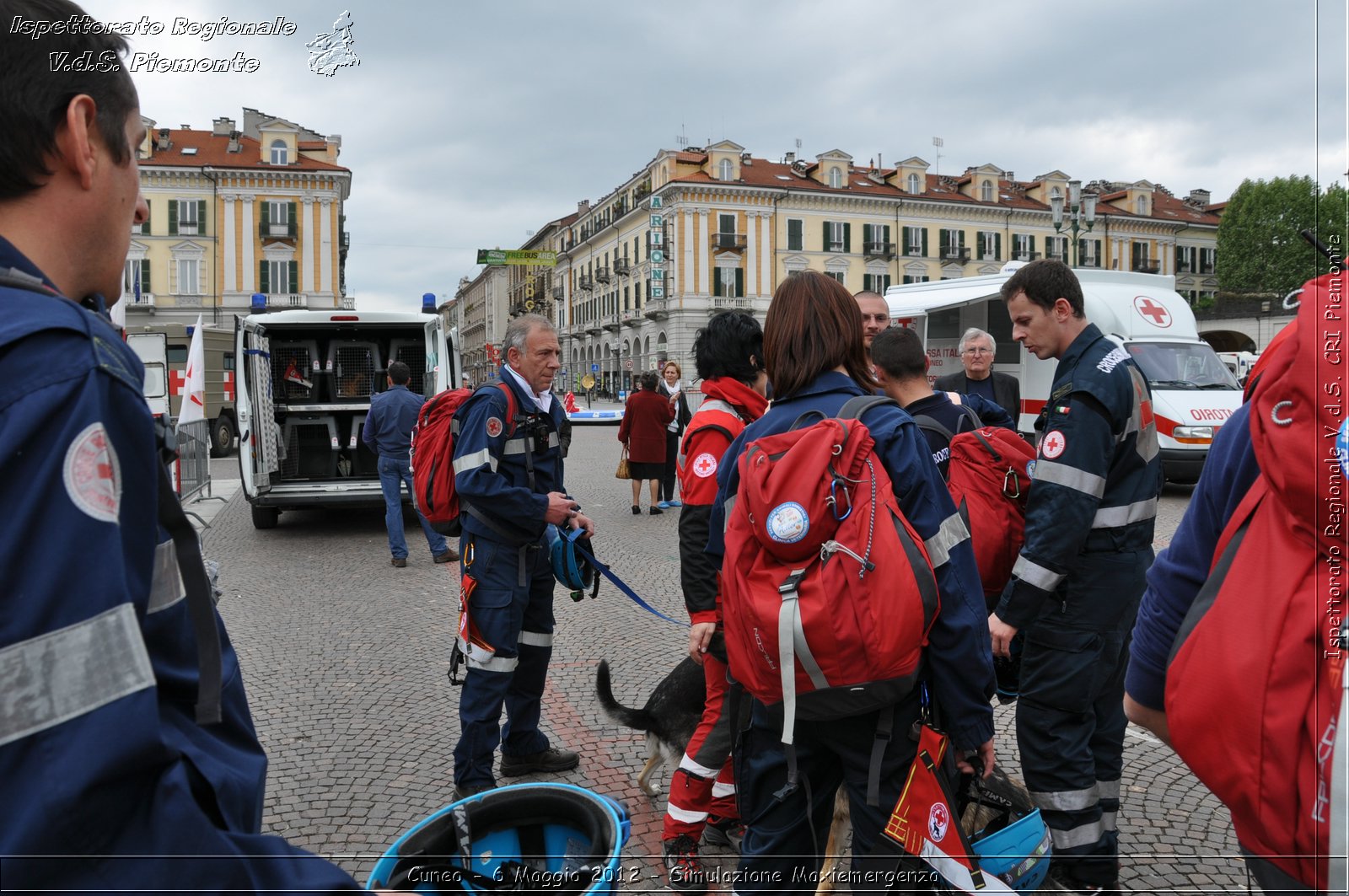 Cuneo - 6 Maggio 2012 - Simulazione Maxiemergenza- Croce Rossa Italiana - Ispettorato Regionale Volontari del Soccorso Piemonte