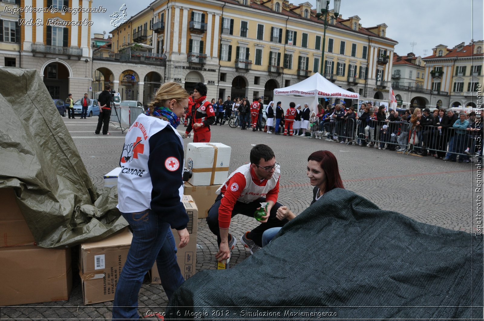 Cuneo - 6 Maggio 2012 - Simulazione Maxiemergenza- Croce Rossa Italiana - Ispettorato Regionale Volontari del Soccorso Piemonte