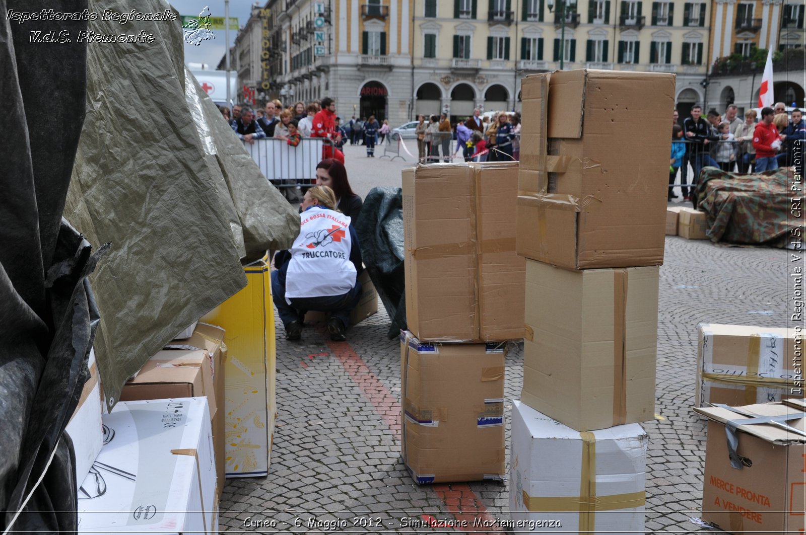 Cuneo - 6 Maggio 2012 - Simulazione Maxiemergenza- Croce Rossa Italiana - Ispettorato Regionale Volontari del Soccorso Piemonte