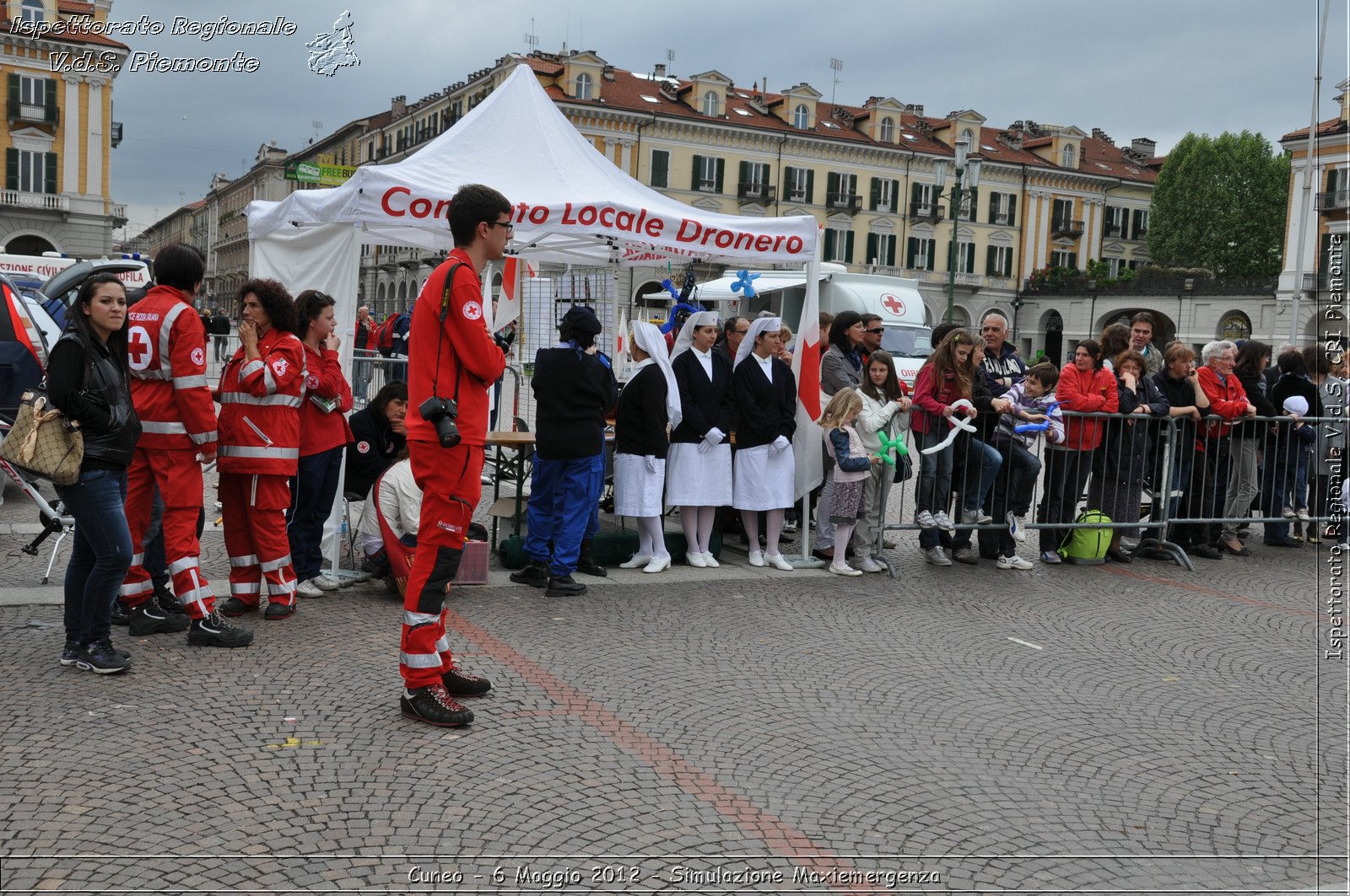 Cuneo - 6 Maggio 2012 - Simulazione Maxiemergenza- Croce Rossa Italiana - Ispettorato Regionale Volontari del Soccorso Piemonte