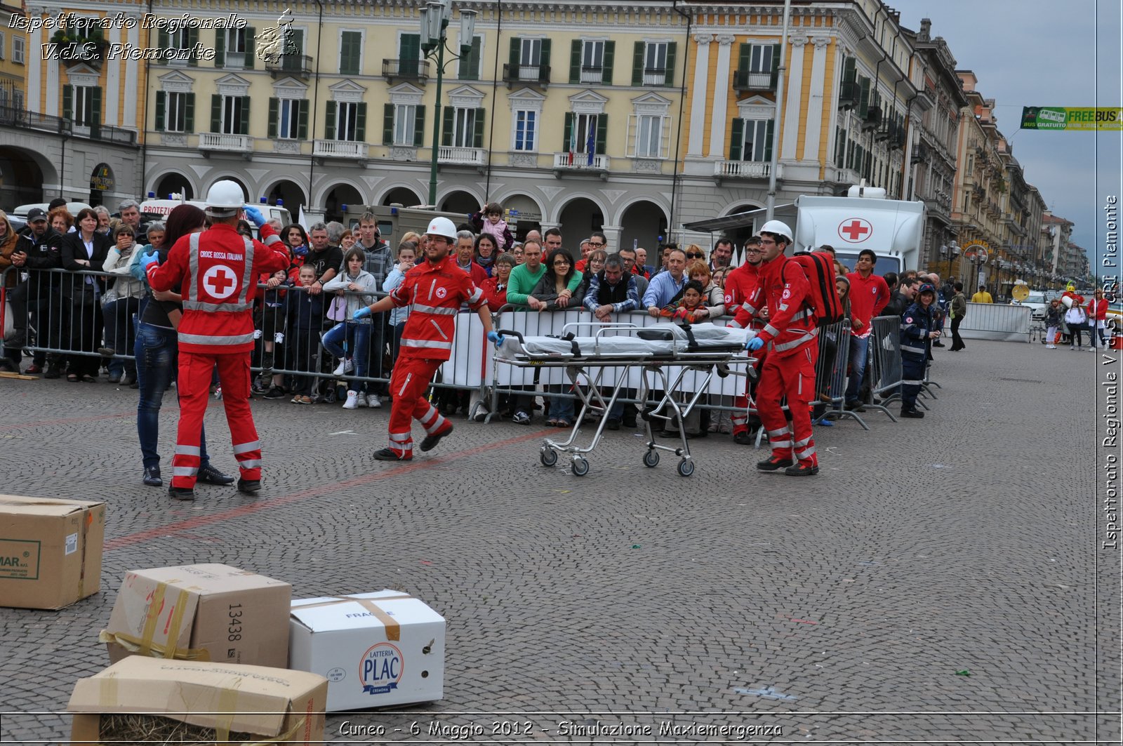 Cuneo - 6 Maggio 2012 - Simulazione Maxiemergenza- Croce Rossa Italiana - Ispettorato Regionale Volontari del Soccorso Piemonte