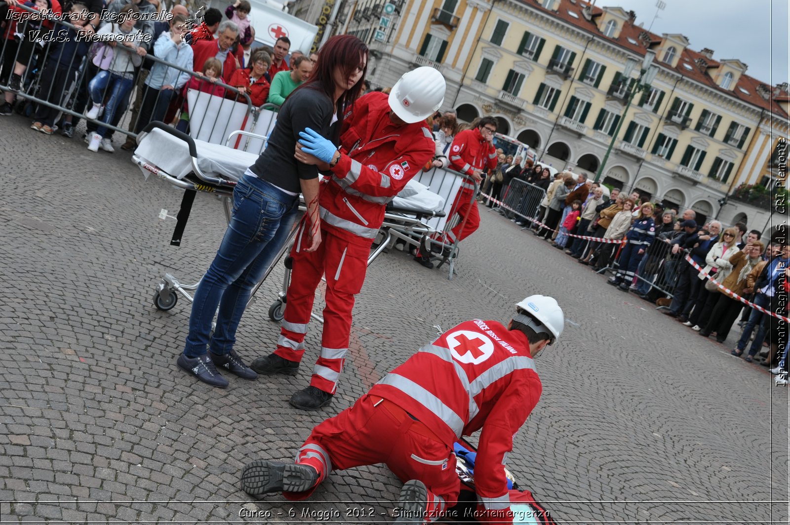 Cuneo - 6 Maggio 2012 - Simulazione Maxiemergenza- Croce Rossa Italiana - Ispettorato Regionale Volontari del Soccorso Piemonte