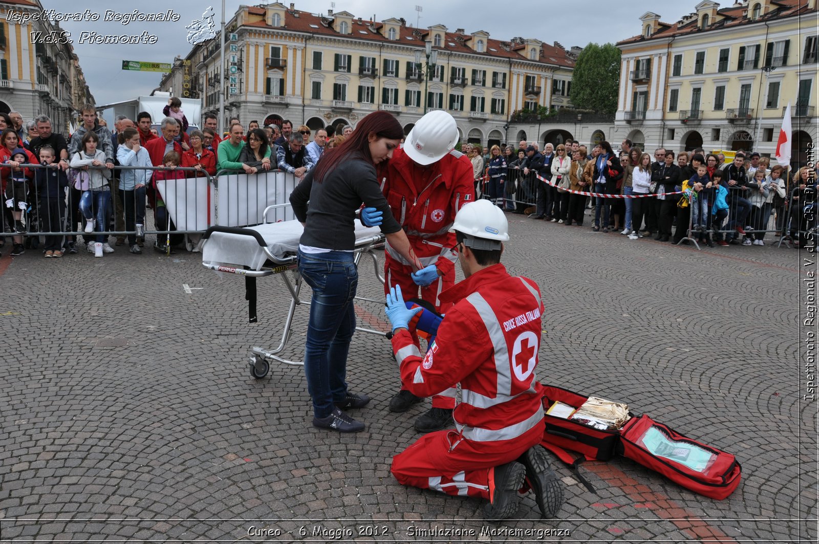 Cuneo - 6 Maggio 2012 - Simulazione Maxiemergenza- Croce Rossa Italiana - Ispettorato Regionale Volontari del Soccorso Piemonte