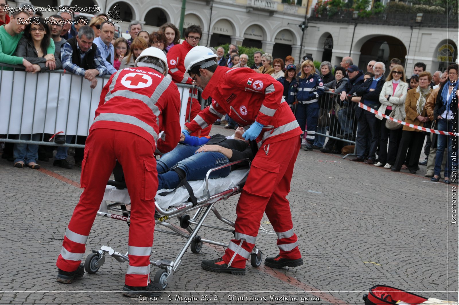 Cuneo - 6 Maggio 2012 - Simulazione Maxiemergenza- Croce Rossa Italiana - Ispettorato Regionale Volontari del Soccorso Piemonte