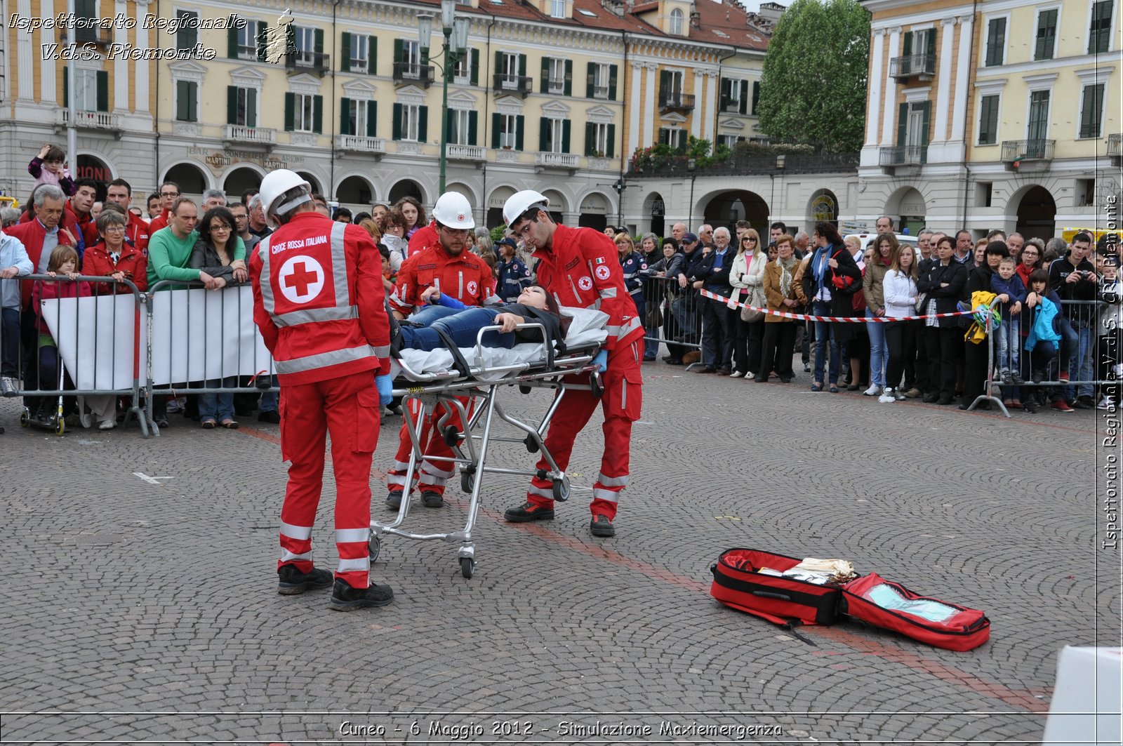 Cuneo - 6 Maggio 2012 - Simulazione Maxiemergenza- Croce Rossa Italiana - Ispettorato Regionale Volontari del Soccorso Piemonte