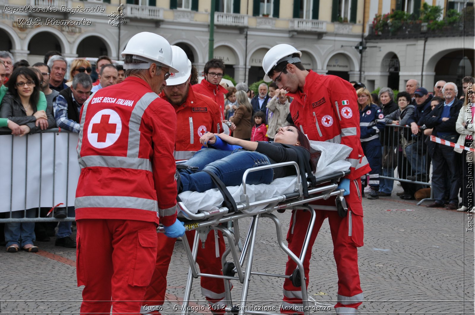 Cuneo - 6 Maggio 2012 - Simulazione Maxiemergenza- Croce Rossa Italiana - Ispettorato Regionale Volontari del Soccorso Piemonte