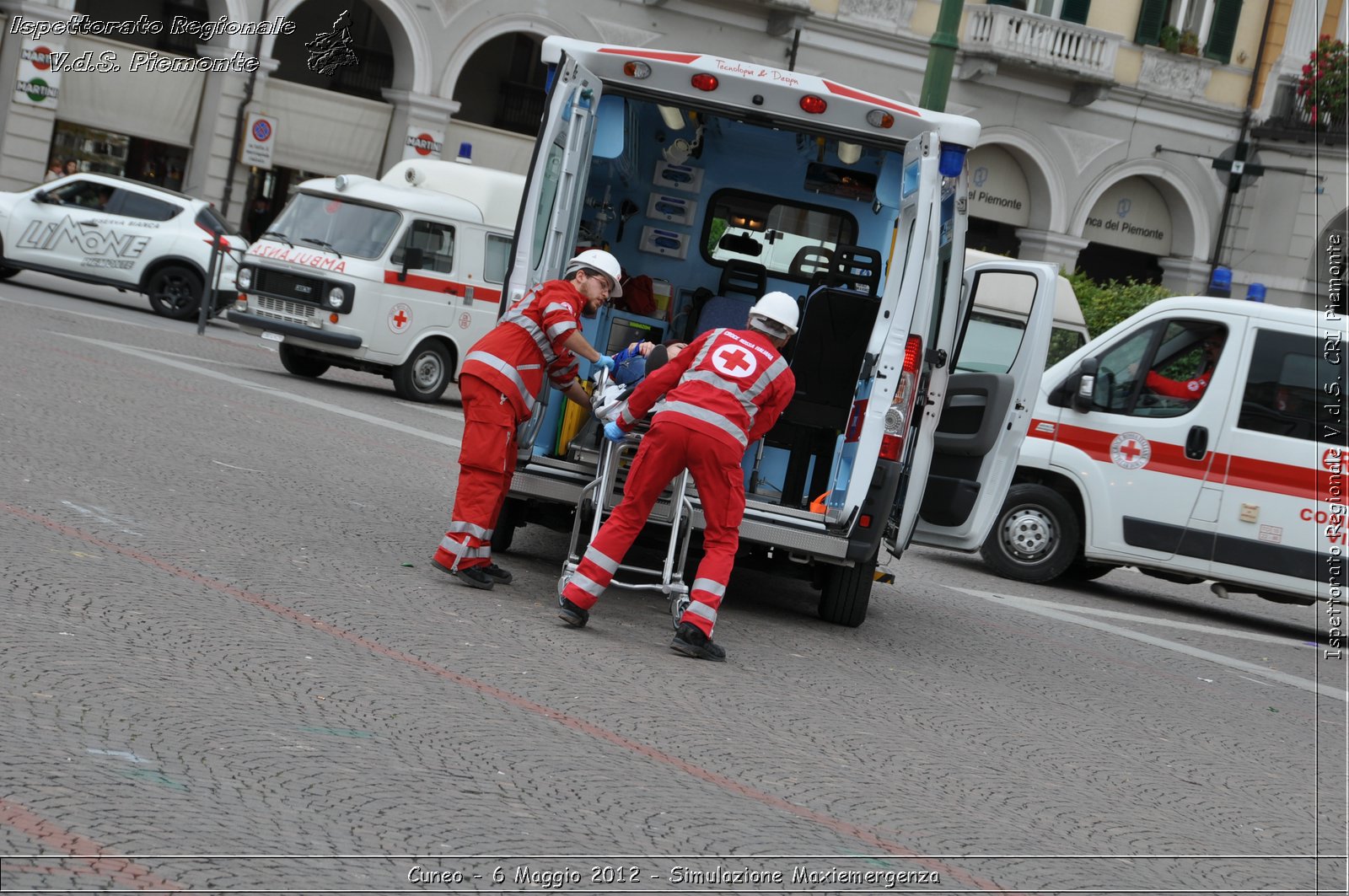 Cuneo - 6 Maggio 2012 - Simulazione Maxiemergenza- Croce Rossa Italiana - Ispettorato Regionale Volontari del Soccorso Piemonte