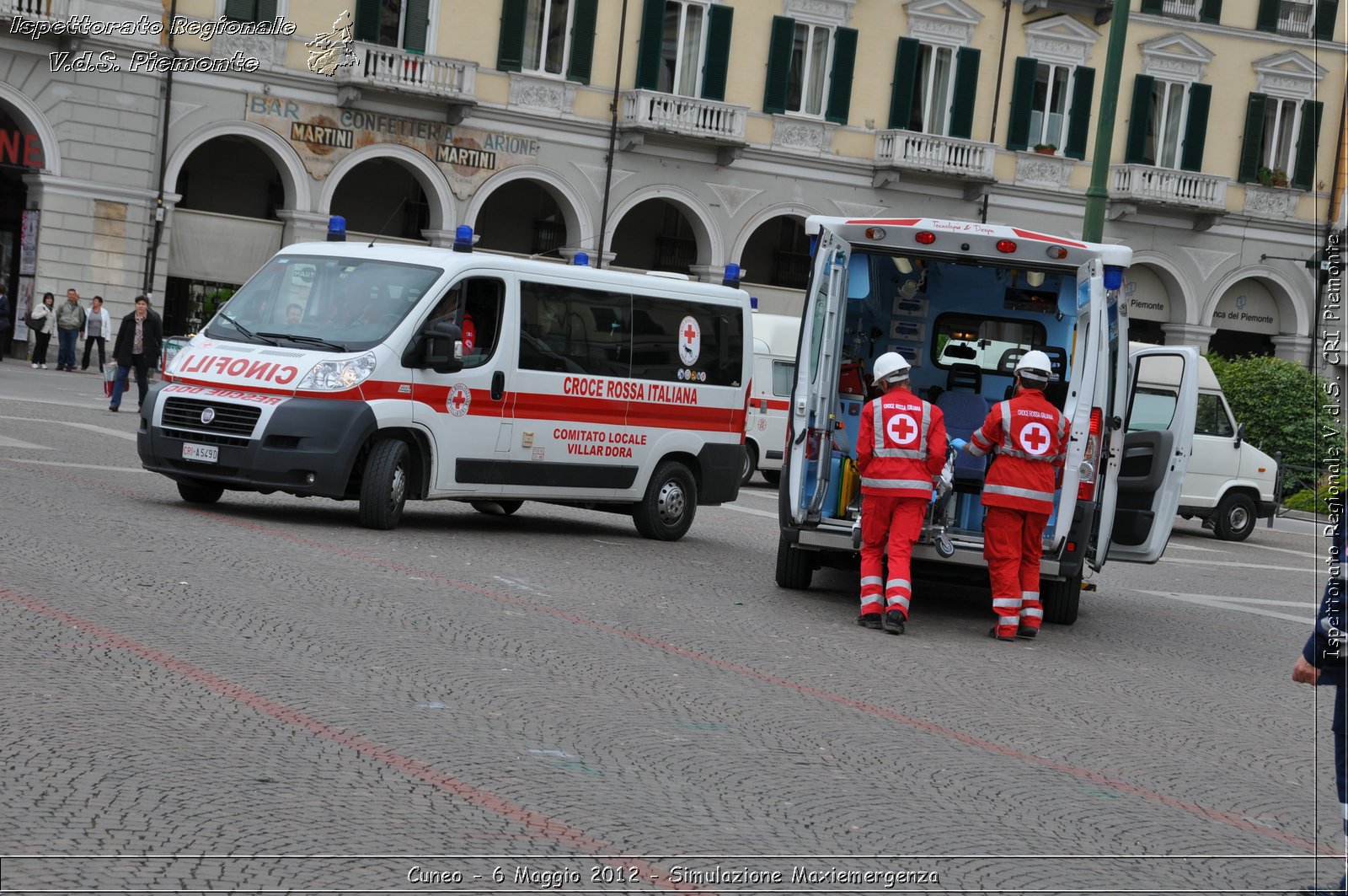 Cuneo - 6 Maggio 2012 - Simulazione Maxiemergenza- Croce Rossa Italiana - Ispettorato Regionale Volontari del Soccorso Piemonte