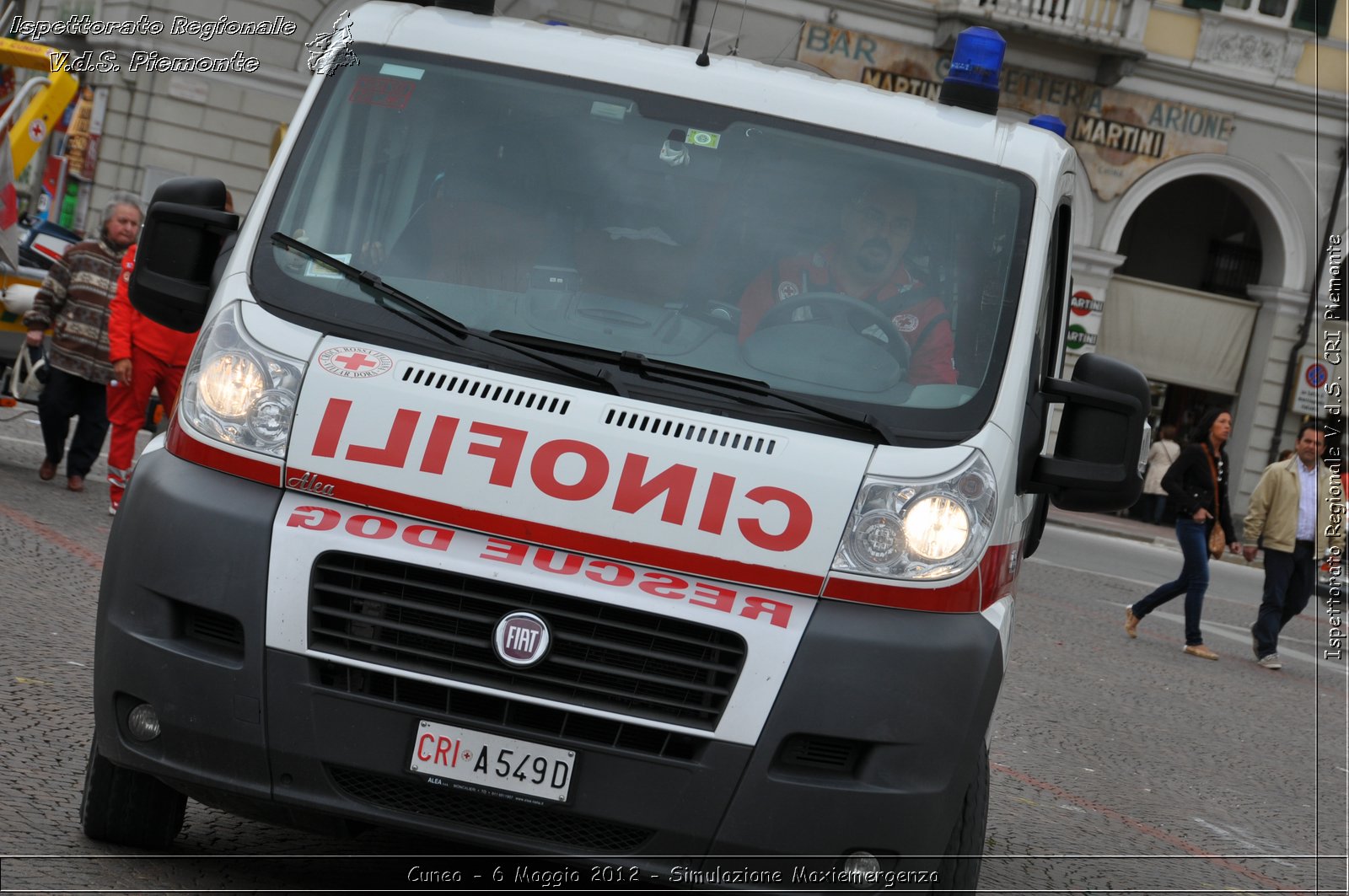 Cuneo - 6 Maggio 2012 - Simulazione Maxiemergenza- Croce Rossa Italiana - Ispettorato Regionale Volontari del Soccorso Piemonte