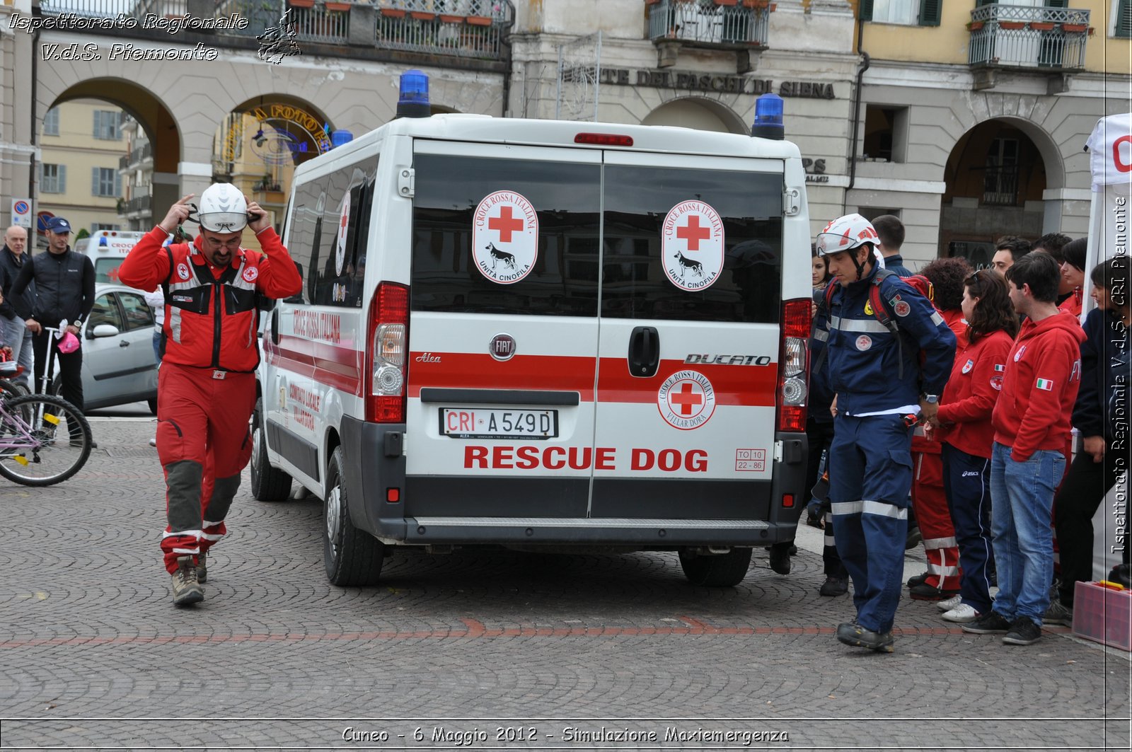 Cuneo - 6 Maggio 2012 - Simulazione Maxiemergenza- Croce Rossa Italiana - Ispettorato Regionale Volontari del Soccorso Piemonte