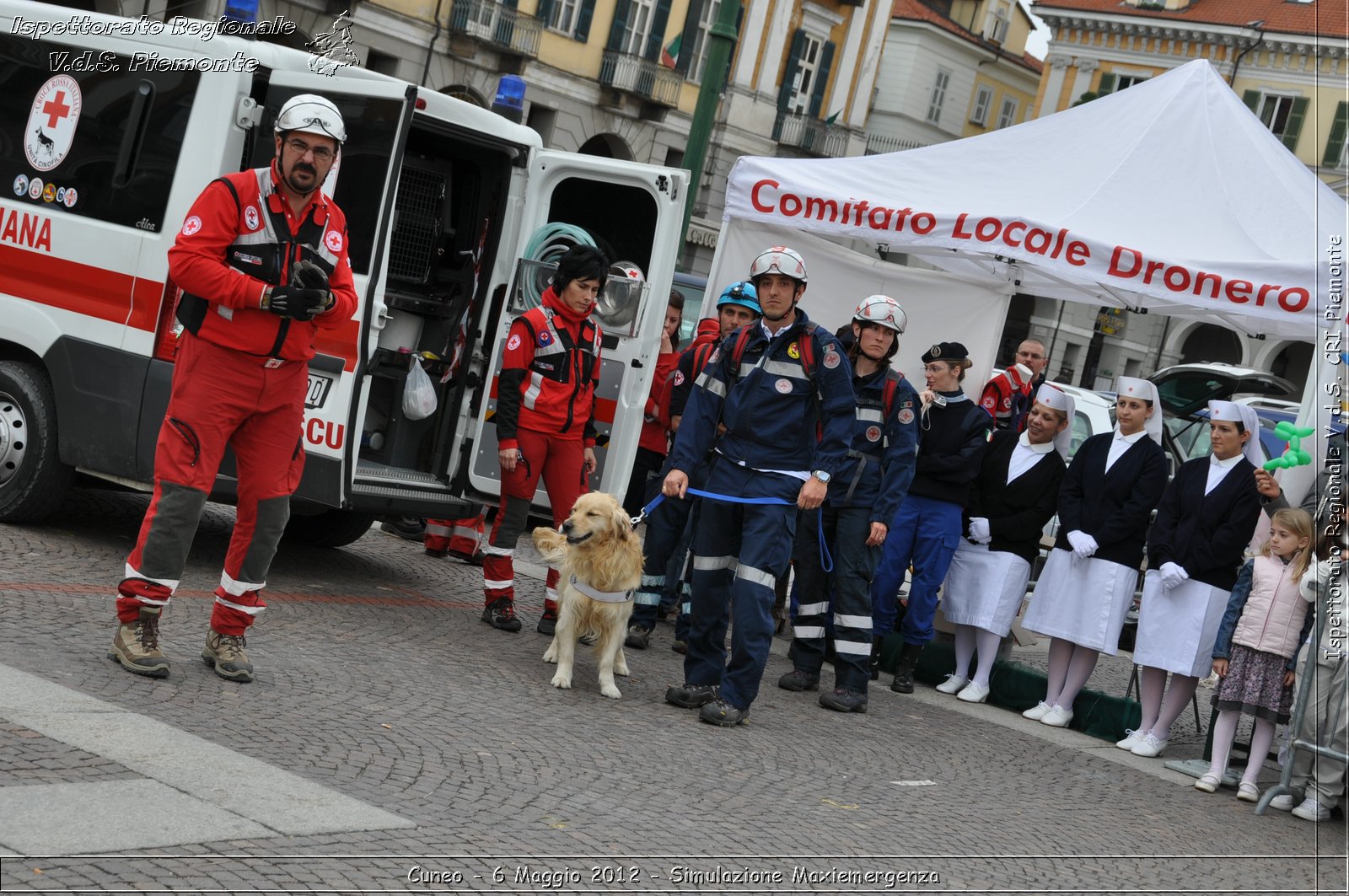 Cuneo - 6 Maggio 2012 - Simulazione Maxiemergenza- Croce Rossa Italiana - Ispettorato Regionale Volontari del Soccorso Piemonte