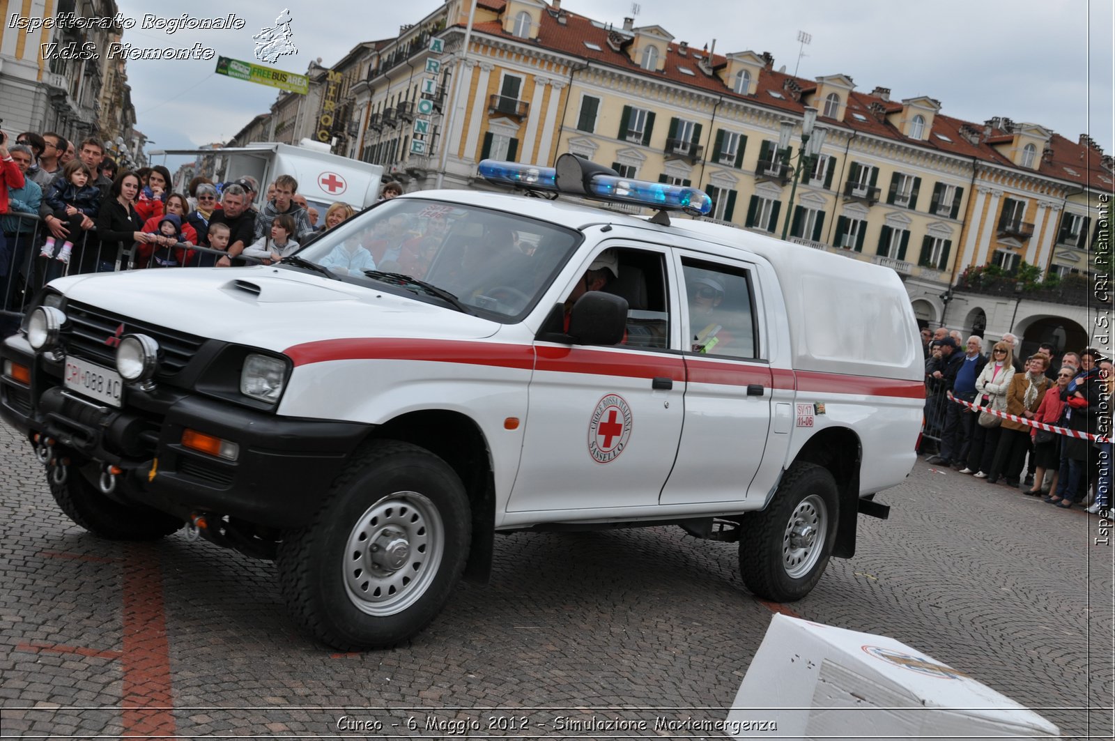 Cuneo - 6 Maggio 2012 - Simulazione Maxiemergenza- Croce Rossa Italiana - Ispettorato Regionale Volontari del Soccorso Piemonte