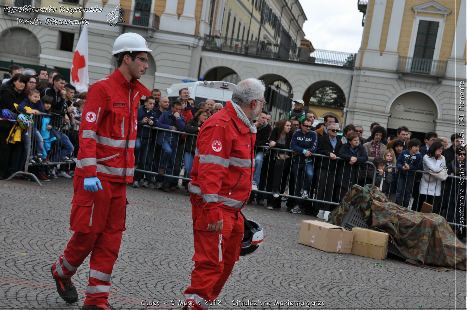 Cuneo - 6 Maggio 2012 - Simulazione Maxiemergenza- Croce Rossa Italiana - Ispettorato Regionale Volontari del Soccorso Piemonte