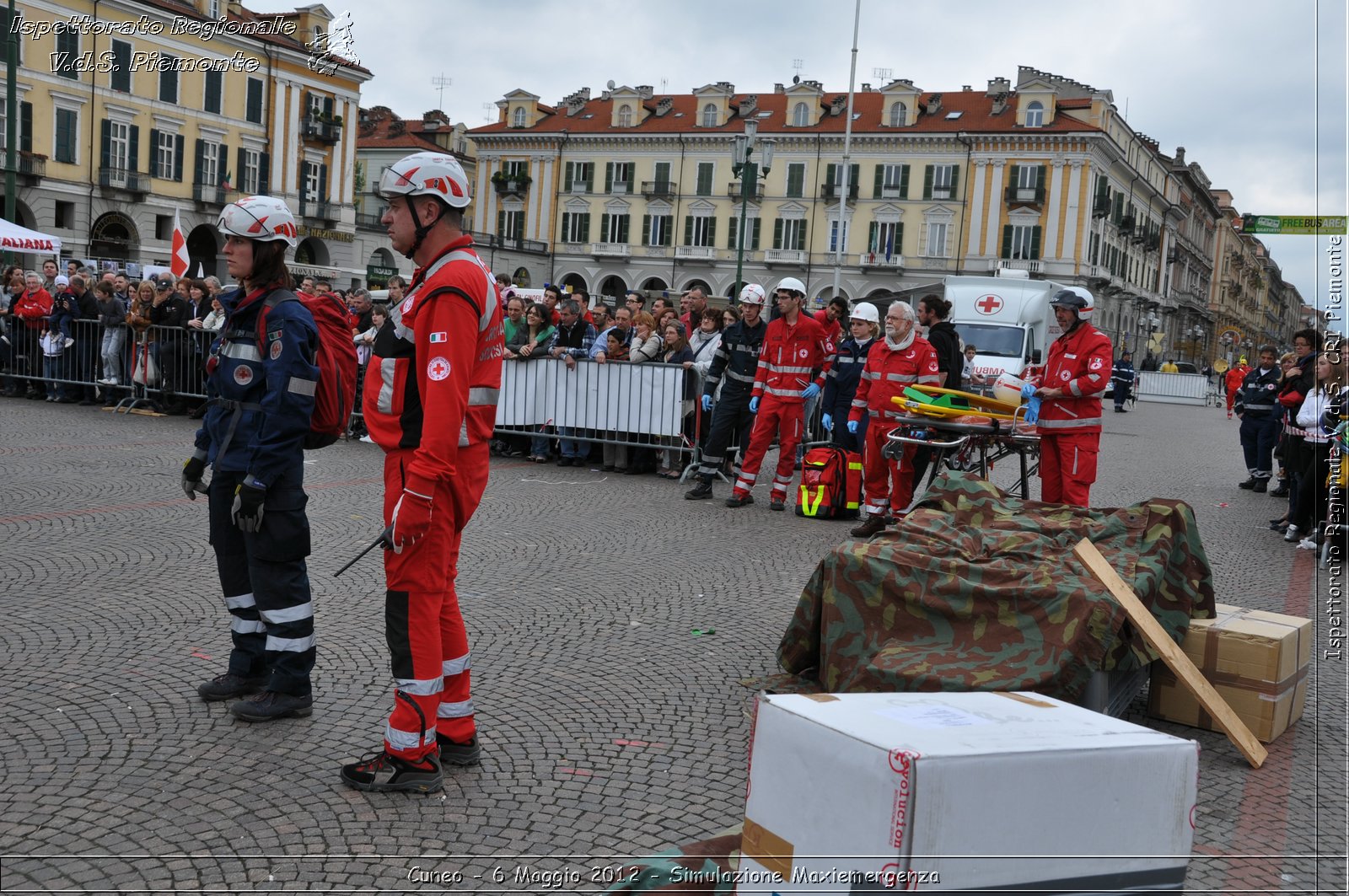 Cuneo - 6 Maggio 2012 - Simulazione Maxiemergenza- Croce Rossa Italiana - Ispettorato Regionale Volontari del Soccorso Piemonte