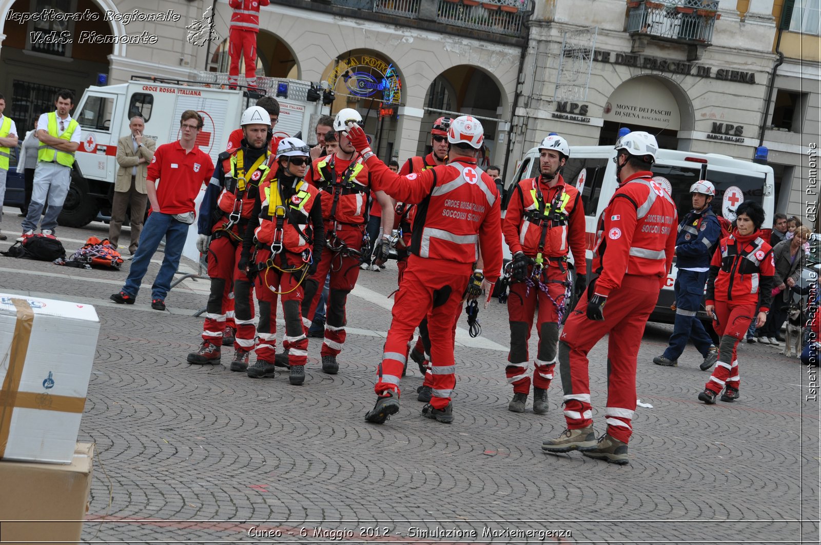 Cuneo - 6 Maggio 2012 - Simulazione Maxiemergenza- Croce Rossa Italiana - Ispettorato Regionale Volontari del Soccorso Piemonte