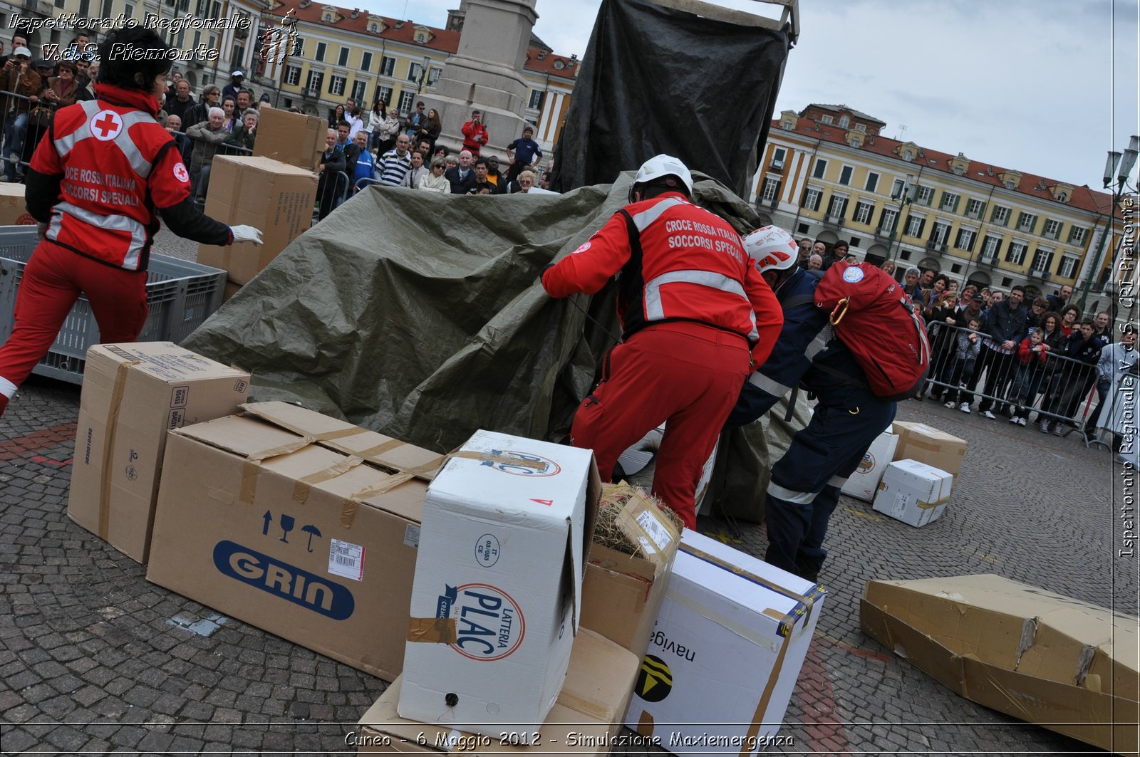 Cuneo - 6 Maggio 2012 - Simulazione Maxiemergenza- Croce Rossa Italiana - Ispettorato Regionale Volontari del Soccorso Piemonte