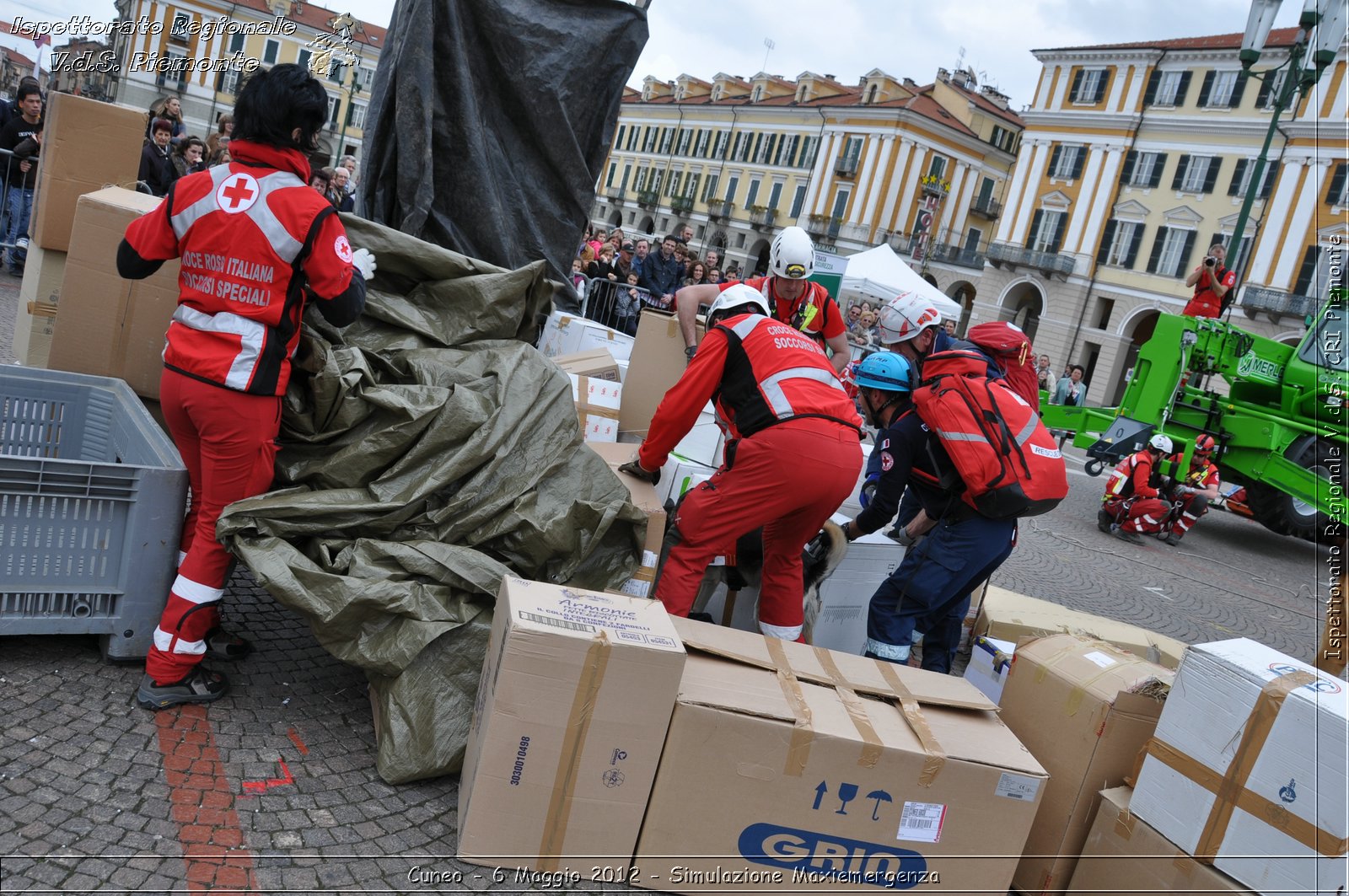 Cuneo - 6 Maggio 2012 - Simulazione Maxiemergenza- Croce Rossa Italiana - Ispettorato Regionale Volontari del Soccorso Piemonte