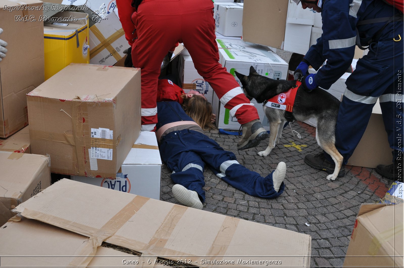 Cuneo - 6 Maggio 2012 - Simulazione Maxiemergenza- Croce Rossa Italiana - Ispettorato Regionale Volontari del Soccorso Piemonte