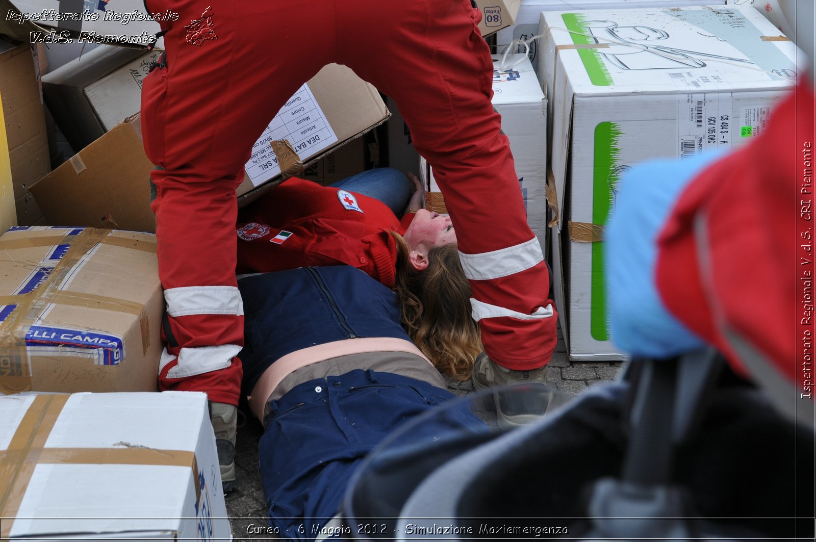 Cuneo - 6 Maggio 2012 - Simulazione Maxiemergenza- Croce Rossa Italiana - Ispettorato Regionale Volontari del Soccorso Piemonte