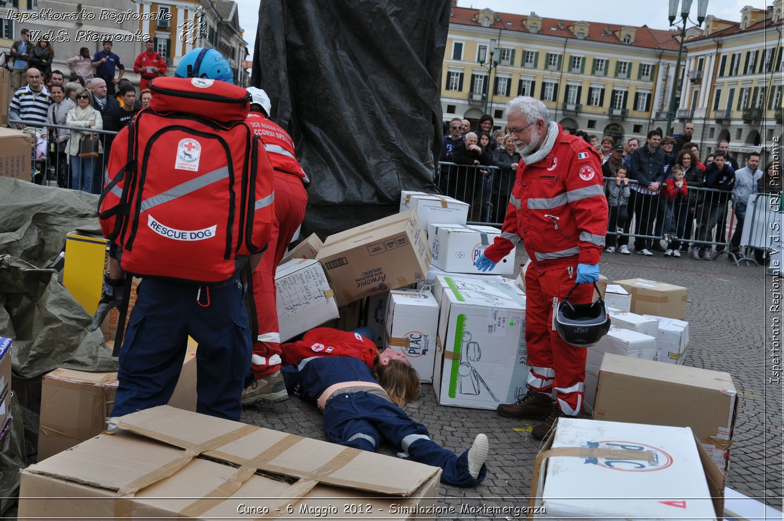 Cuneo - 6 Maggio 2012 - Simulazione Maxiemergenza- Croce Rossa Italiana - Ispettorato Regionale Volontari del Soccorso Piemonte