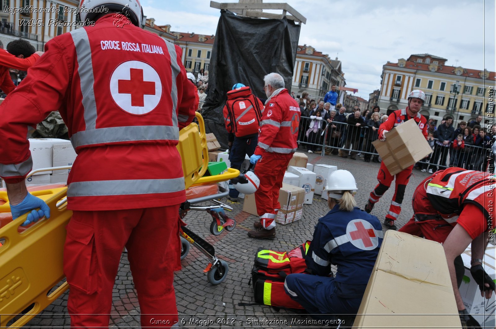 Cuneo - 6 Maggio 2012 - Simulazione Maxiemergenza- Croce Rossa Italiana - Ispettorato Regionale Volontari del Soccorso Piemonte